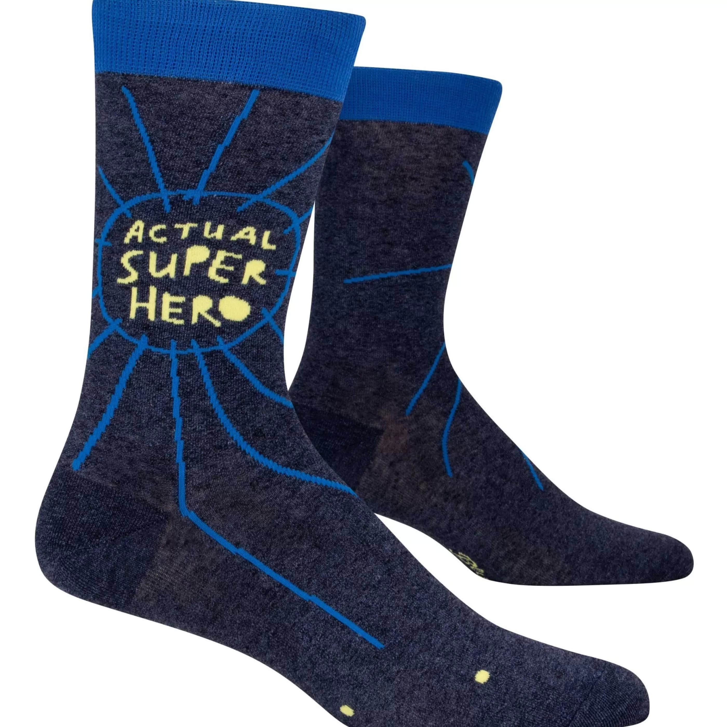 Blue Q Men's Socks>Actual Superhero Men's Socks