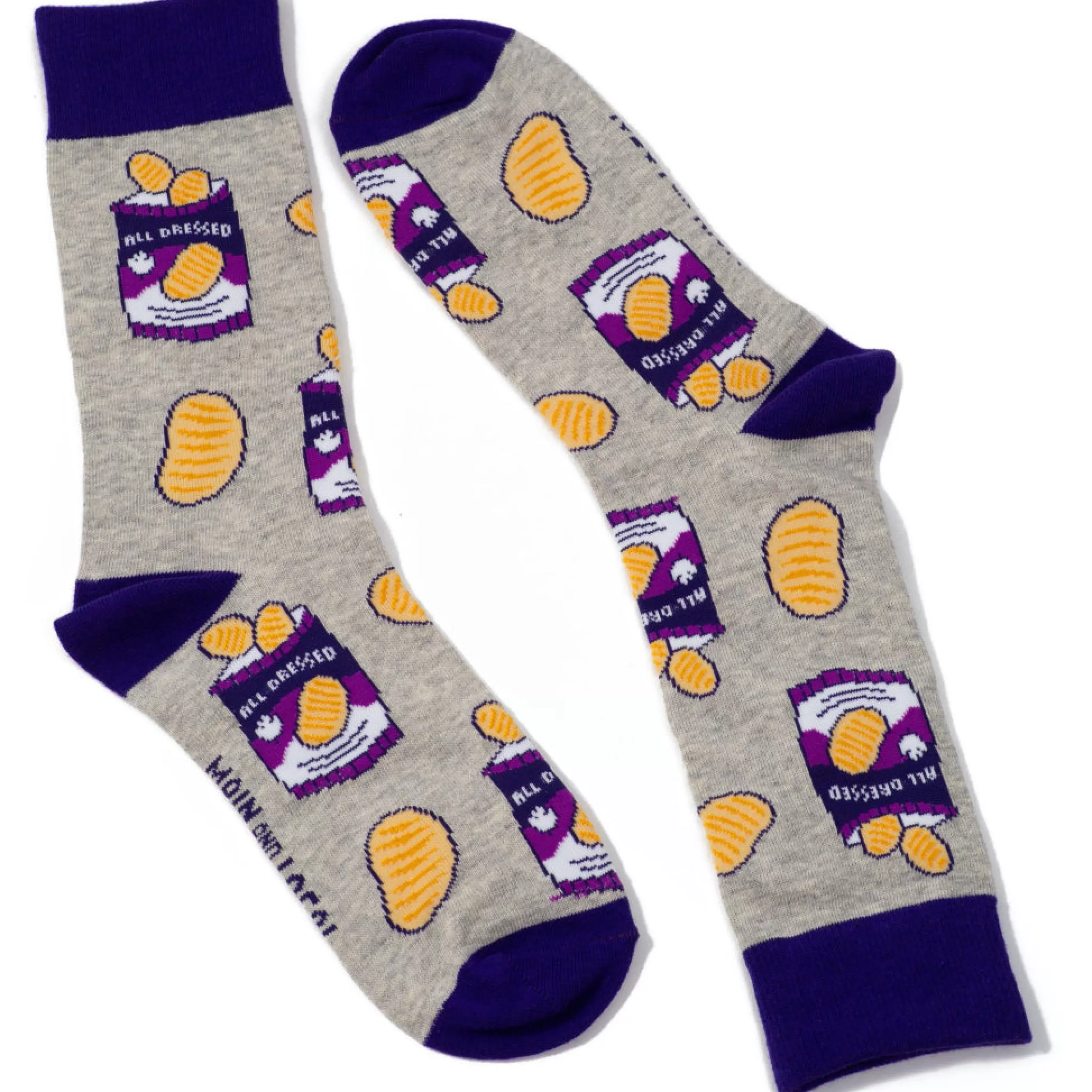 Main and Local Women's Socks>All Dressed Chips Socks