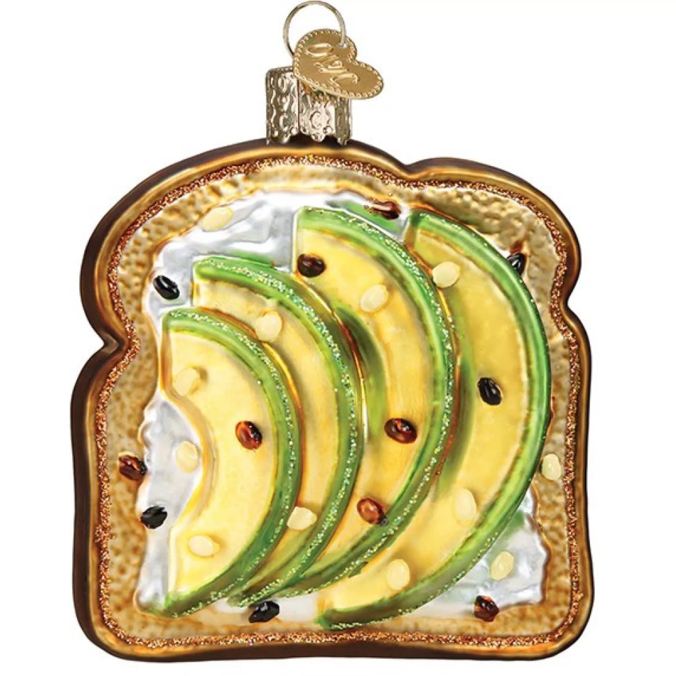 Old World Christmas Avocado Toast Ornament New