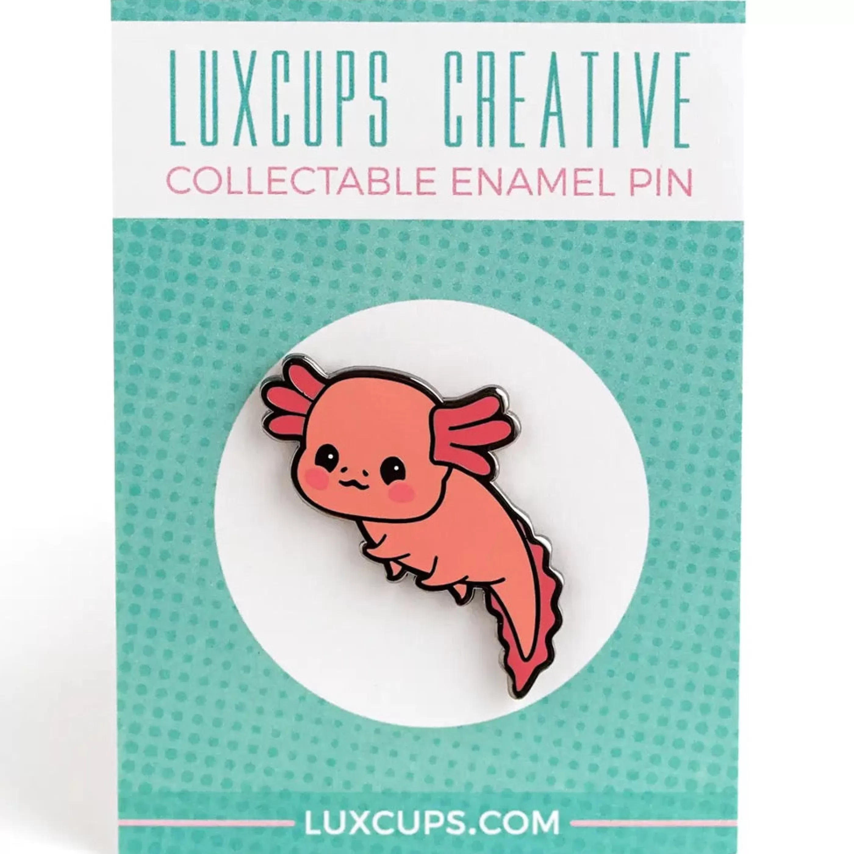 LuxCups Creative Pins, Patches & Keychains>Axolotl Pin