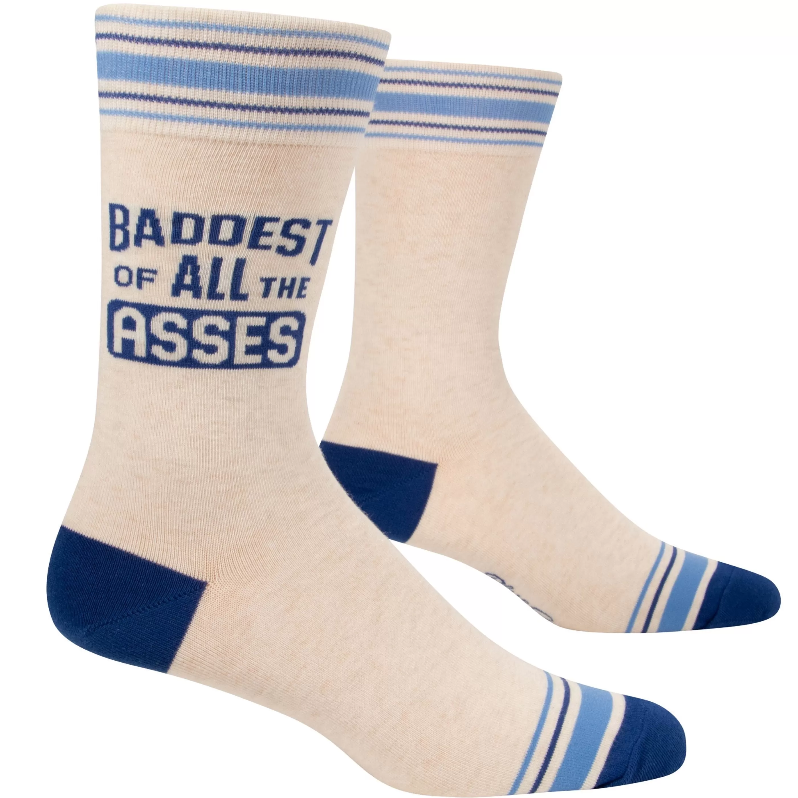 Blue Q Men's Socks>Baddest Of Asses Men's Socks