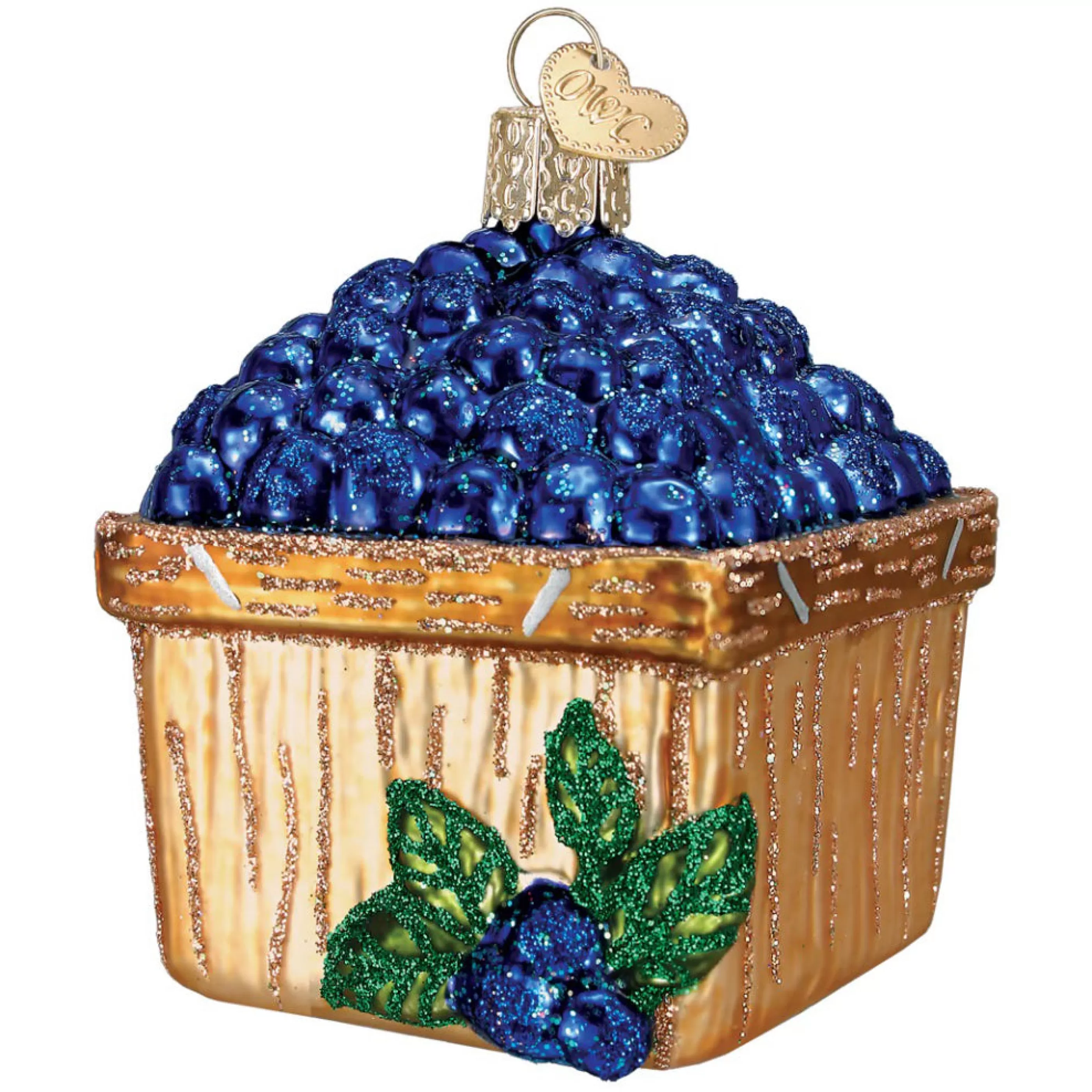 Old World Christmas Basket Of Blueberries Ornament Best