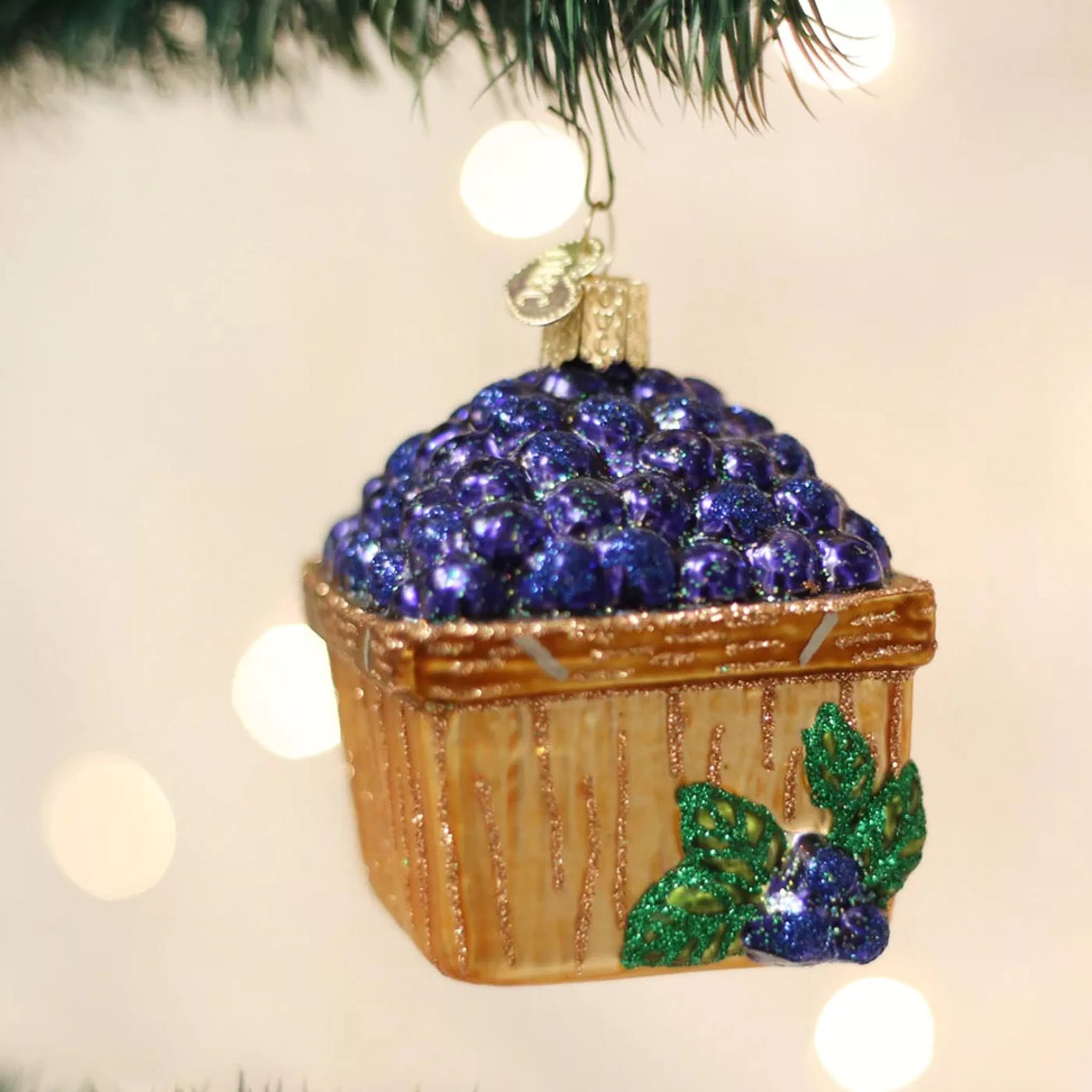 Old World Christmas Basket Of Blueberries Ornament Best