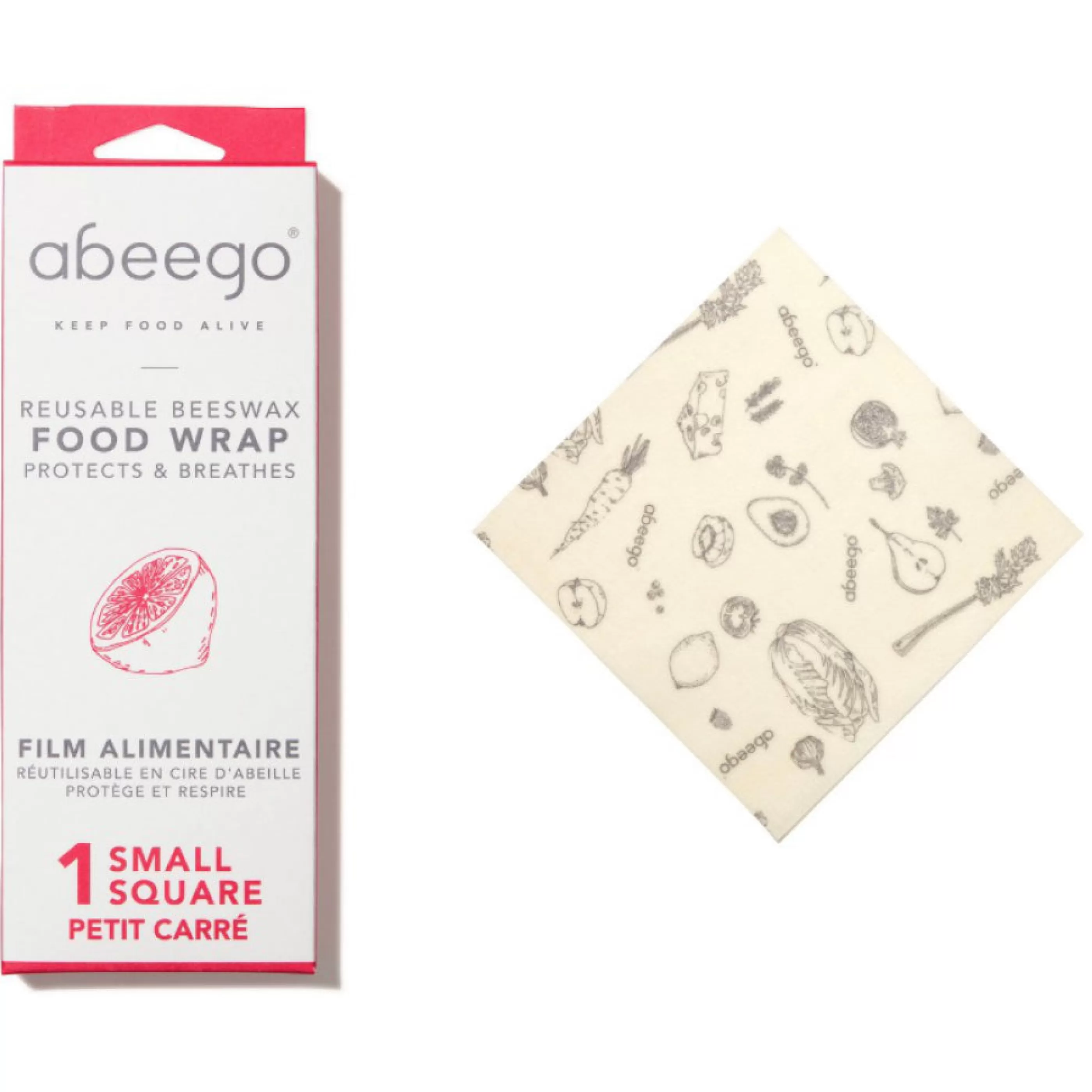 Abeego Kitchen & Dining>Beeswax Food Wrap 1 Small Square