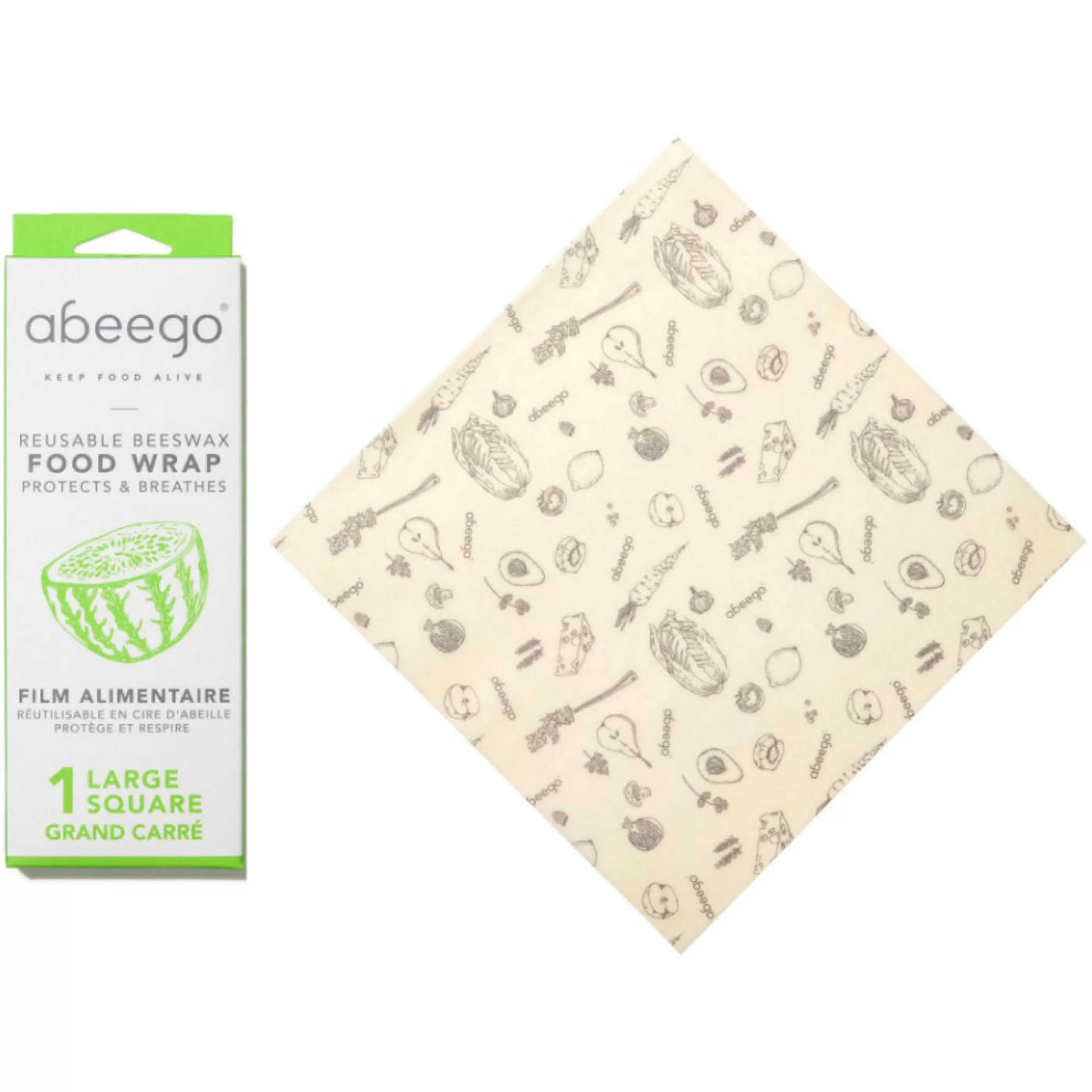 Abeego Kitchen & Dining>Beeswax Food Wraps 1 Large Square