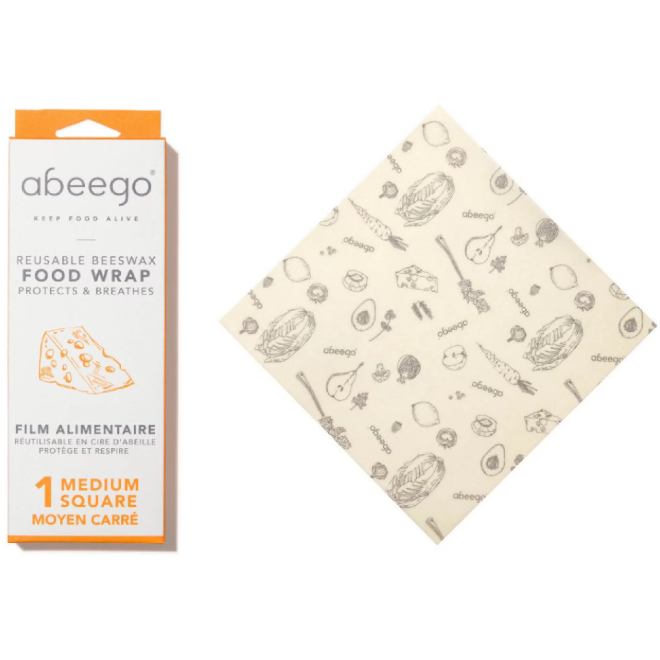 Abeego Kitchen & Dining>Beeswax Food Wraps 1 Medium Square