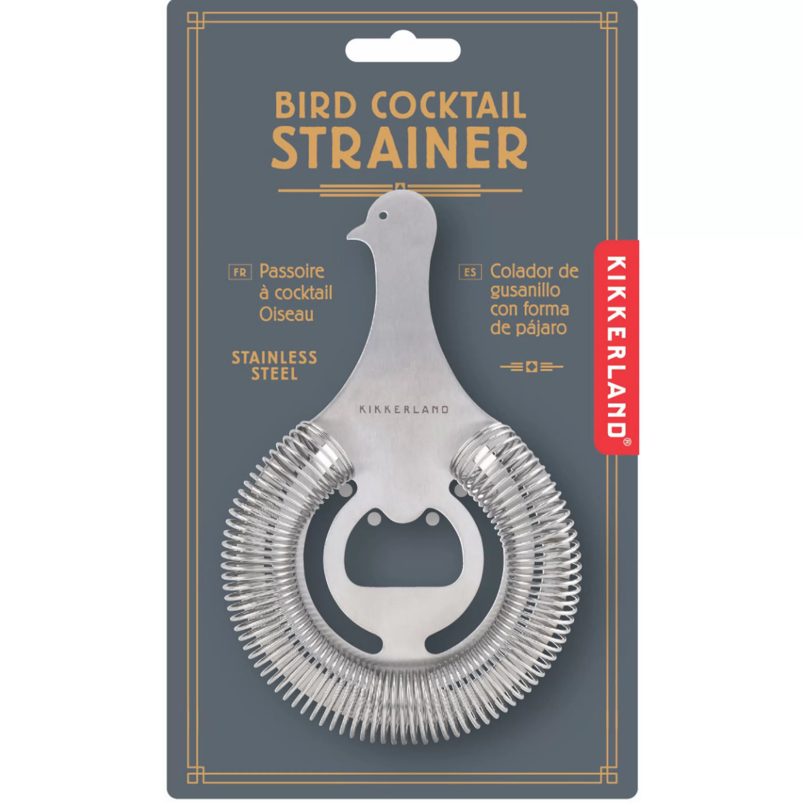 Kikkerland Barware>Bird Cocktail Strainer