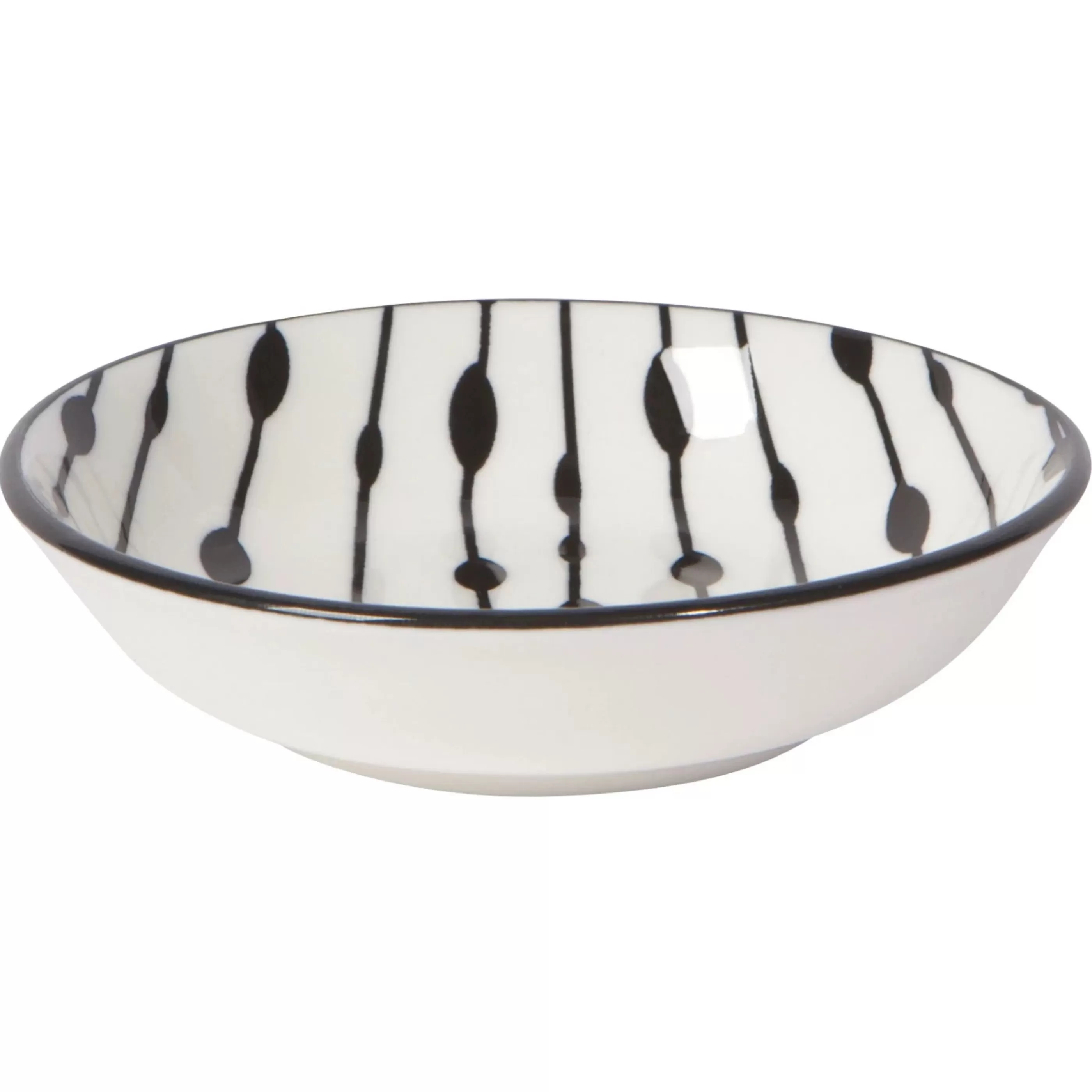 Danica Kitchen & Dining>Black & White Bits And Dots Pinch Bowls