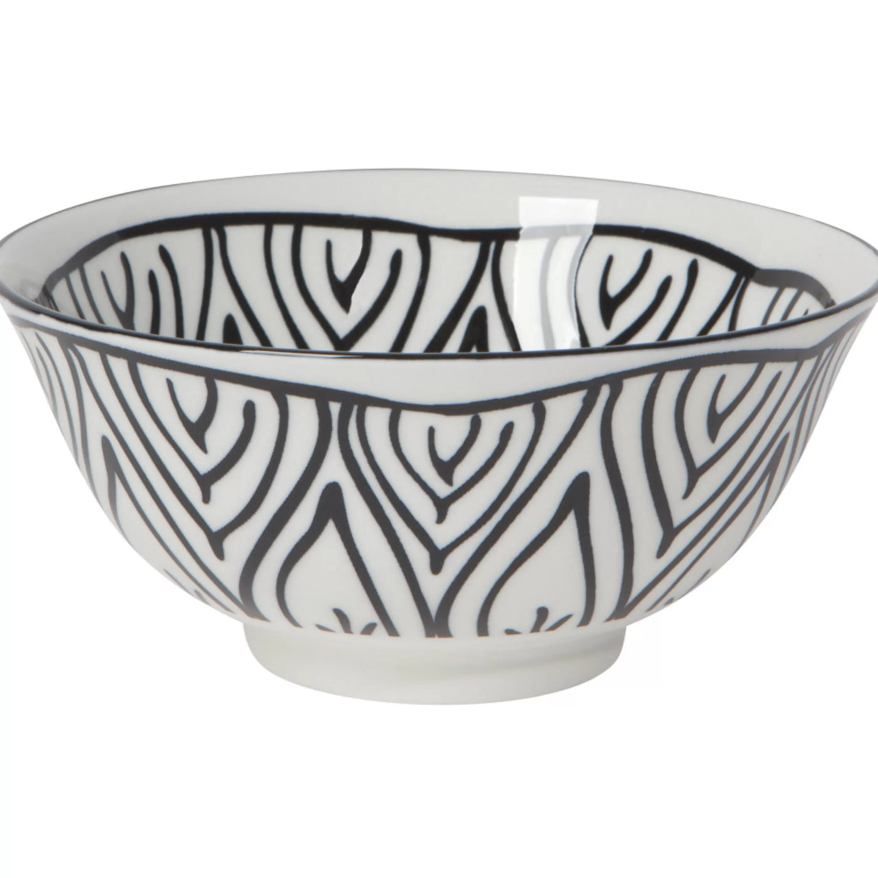 Danica Kitchen & Dining>Black Bloom Bowl 6 Inch