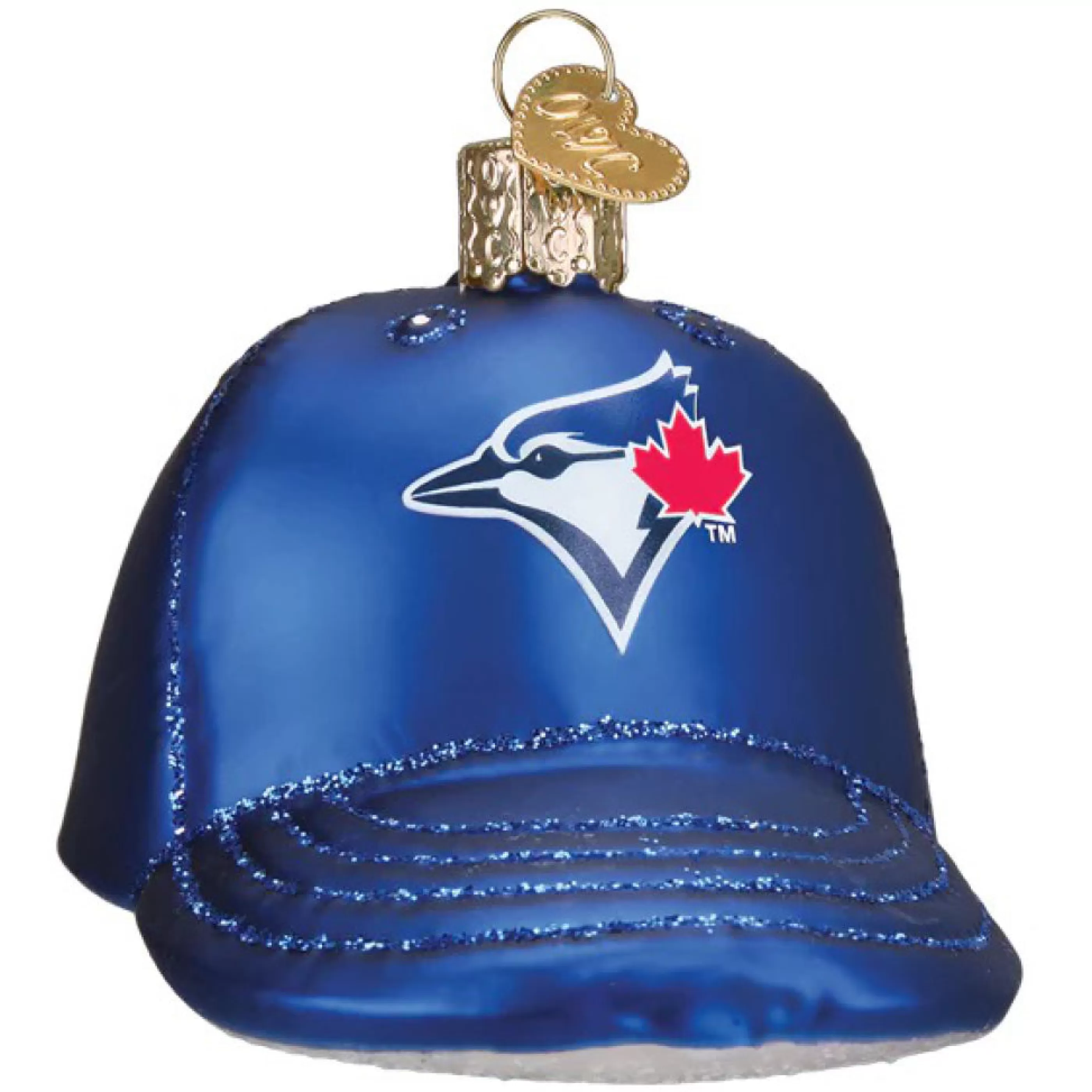 Old World Christmas Blue Jays Baseball Cap Ornament Outlet