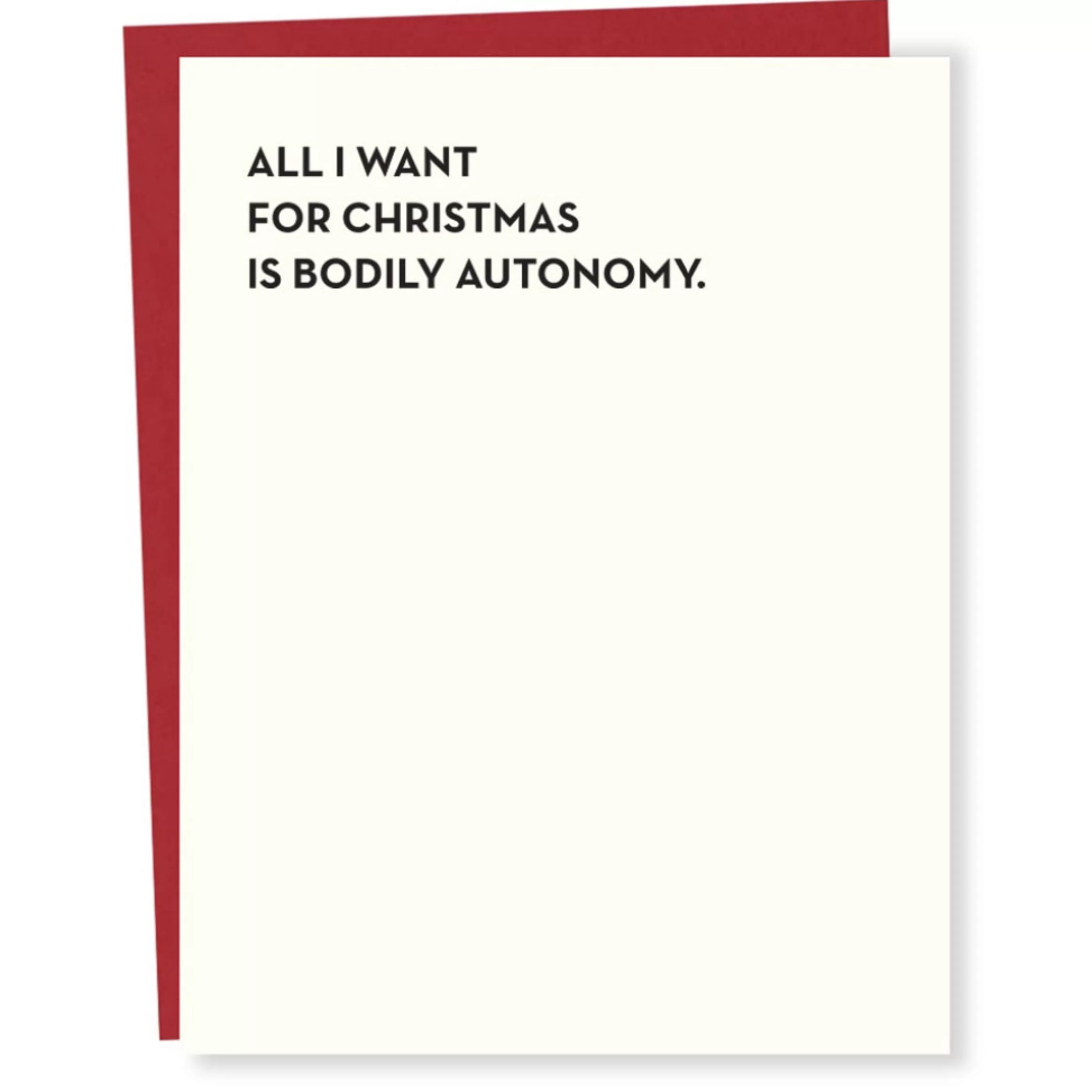 Sapling Press Bodily Autonomy For Christmas Card Best