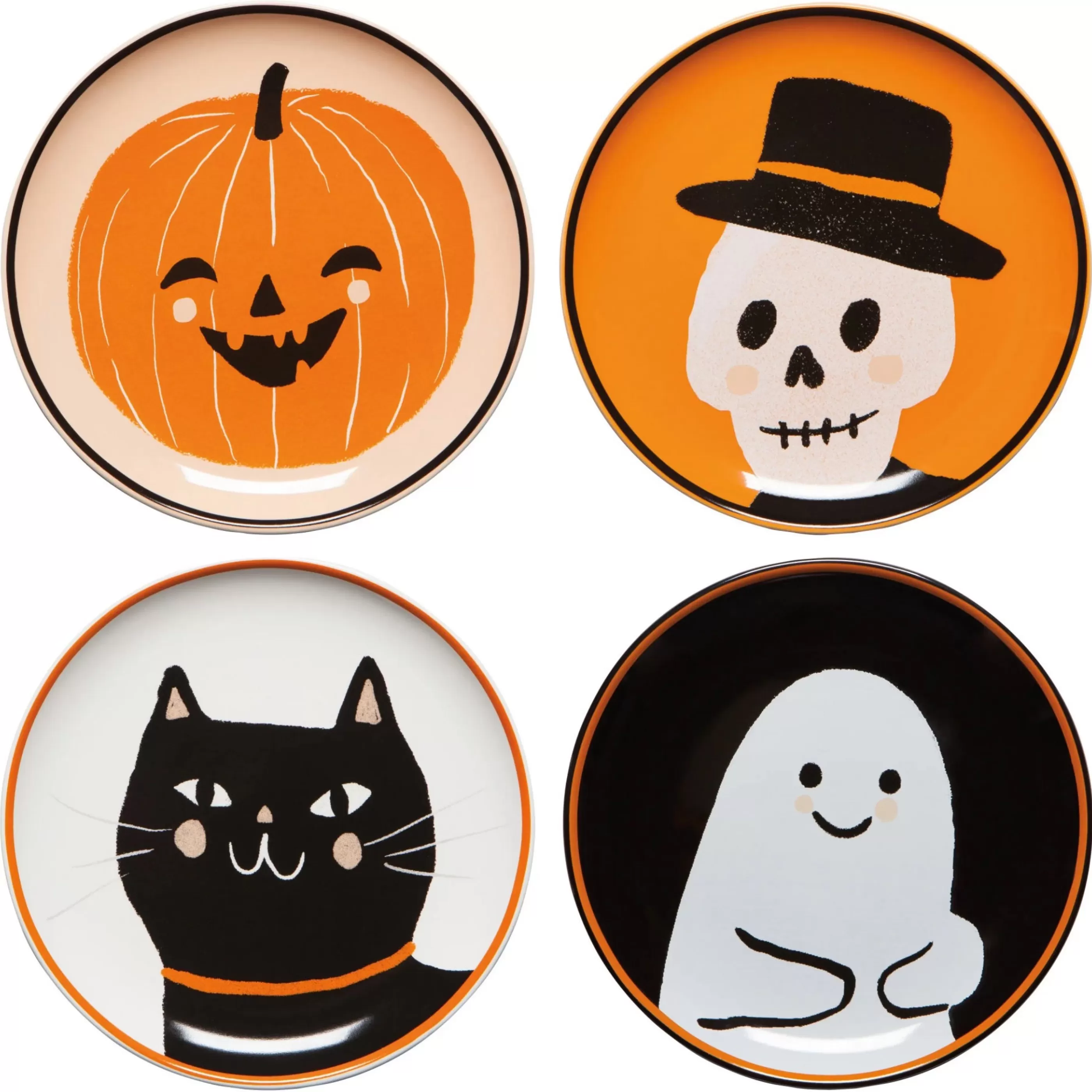 Danica Kitchen & Dining>Boo Crew Appetizer Plates Set Of 4