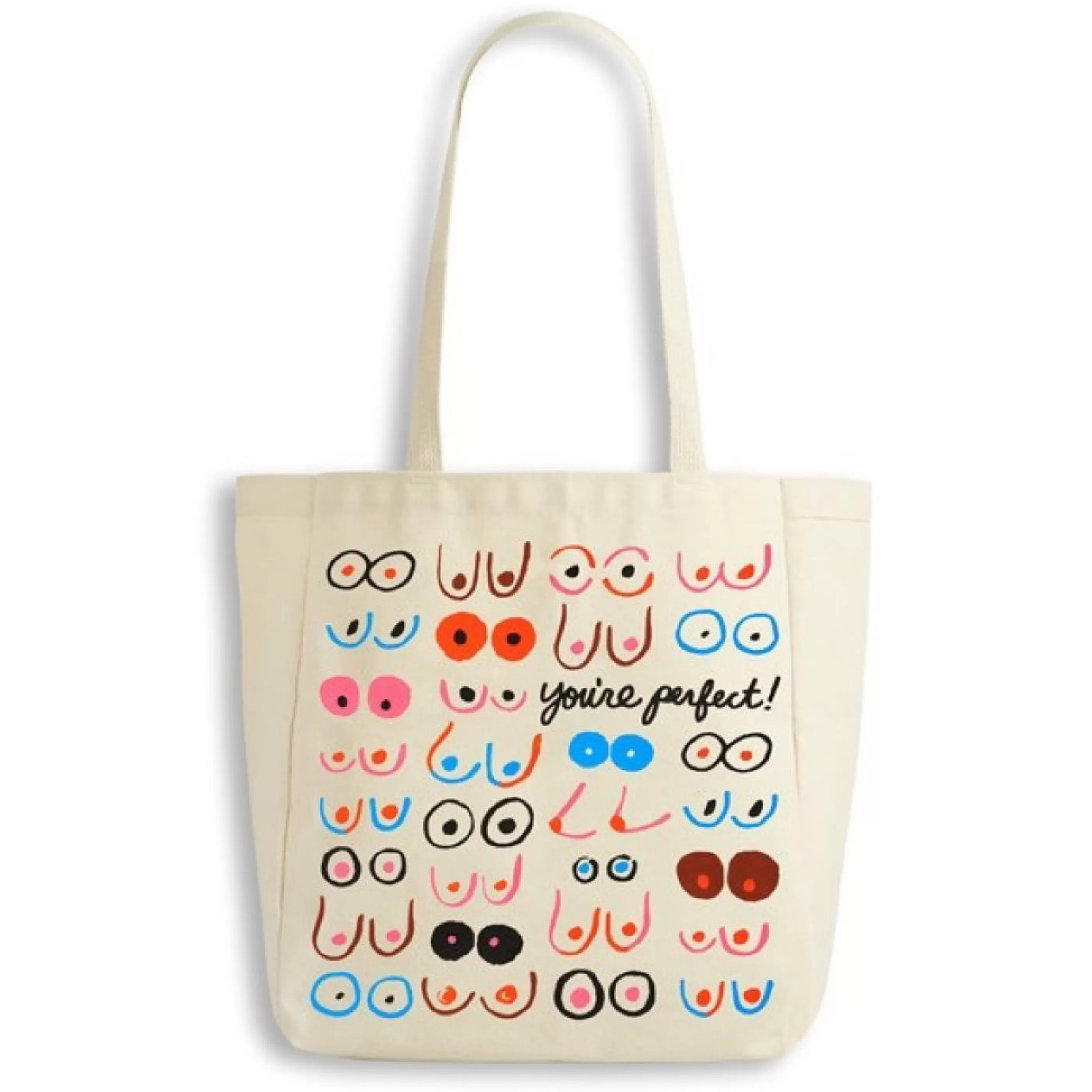 The Found Bags>Boobs You'Re Perfect Canvas Tote Bag