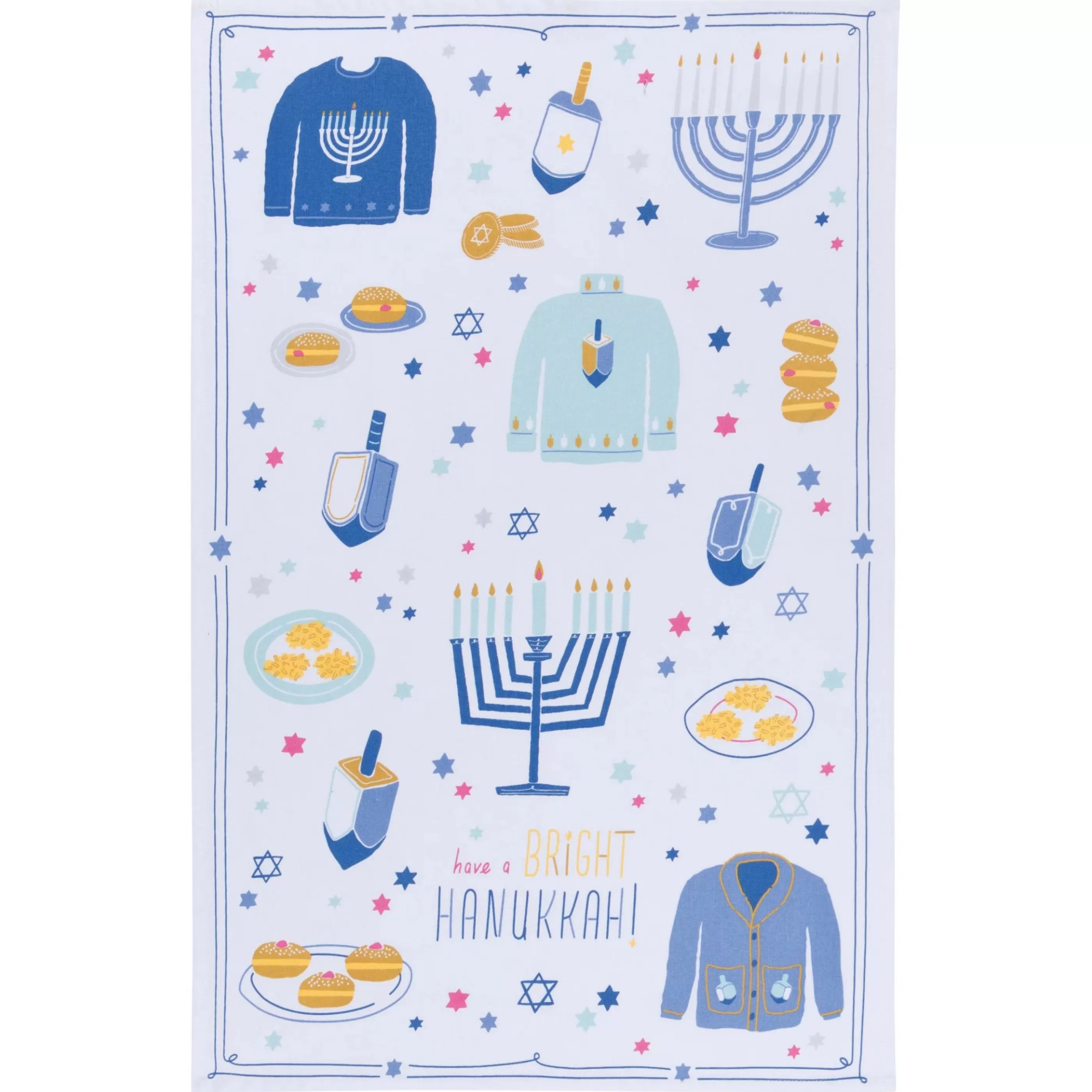 Danica Kitchen & Dining>Bright Hanukkah Mug And Dishtowel Set