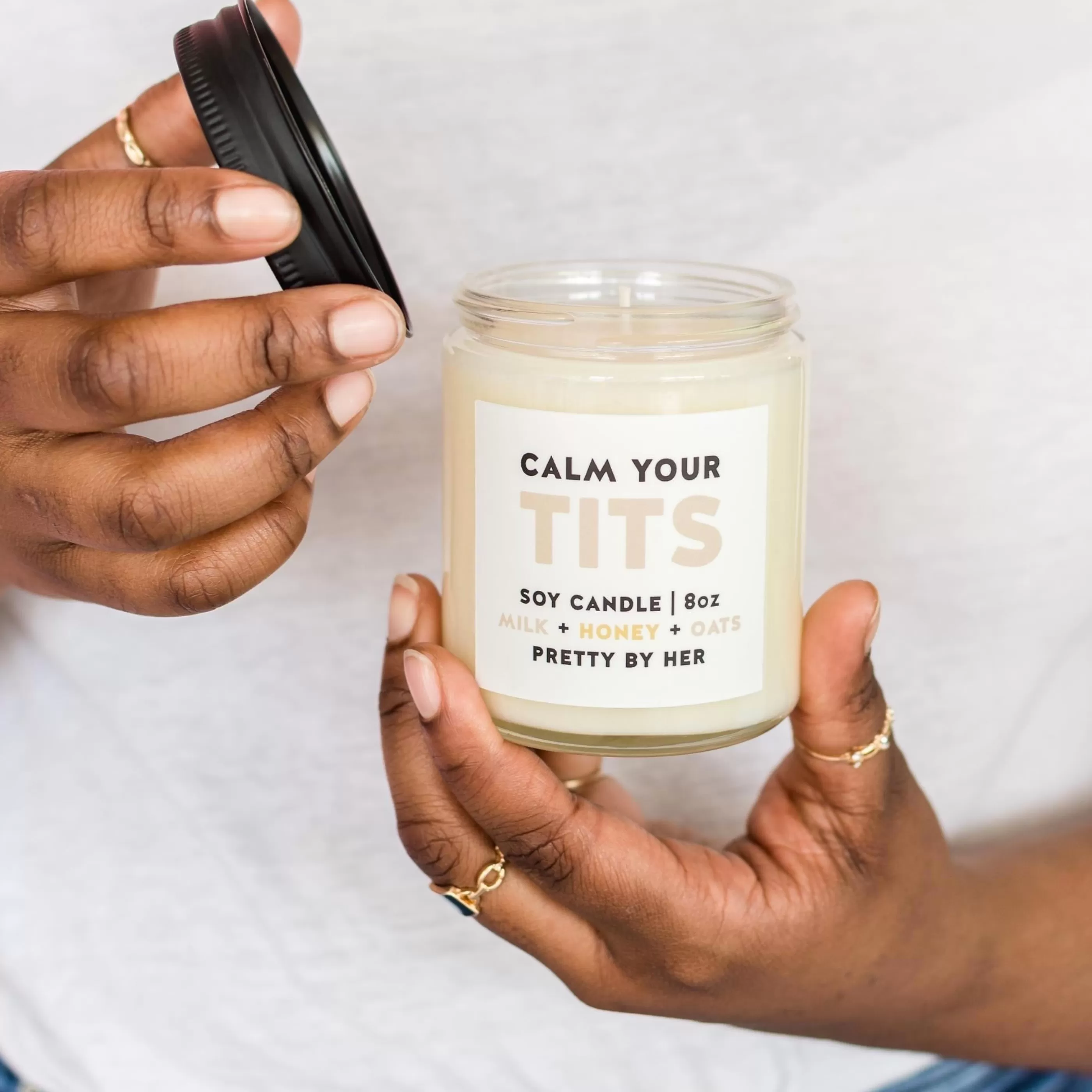 Pretty By Her Candles & Home Fragrances>Calm Your Tits Soy Wax Candle