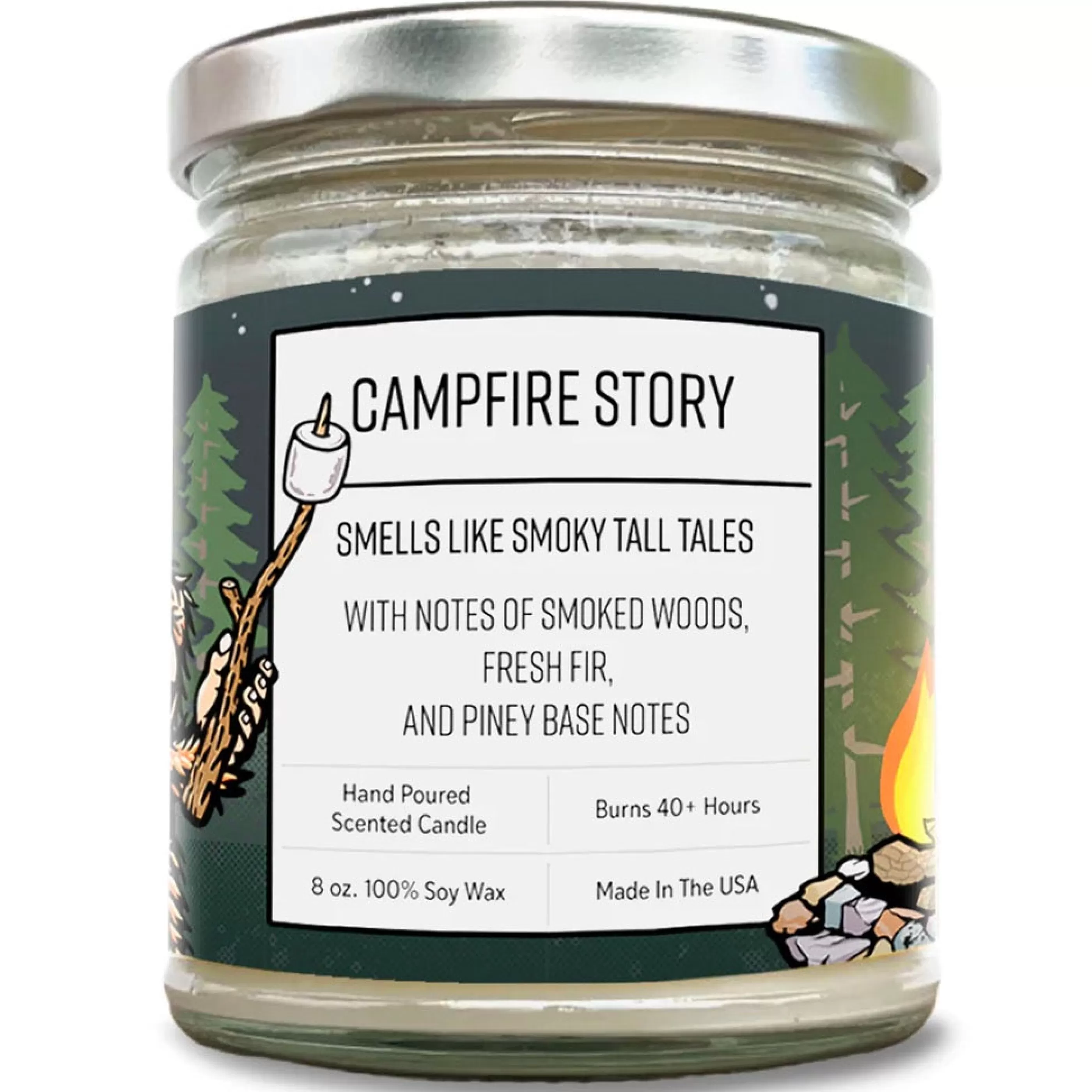 Two Little Fruits Candles & Home Fragrances>Campfire Story 8Oz Soy Candle