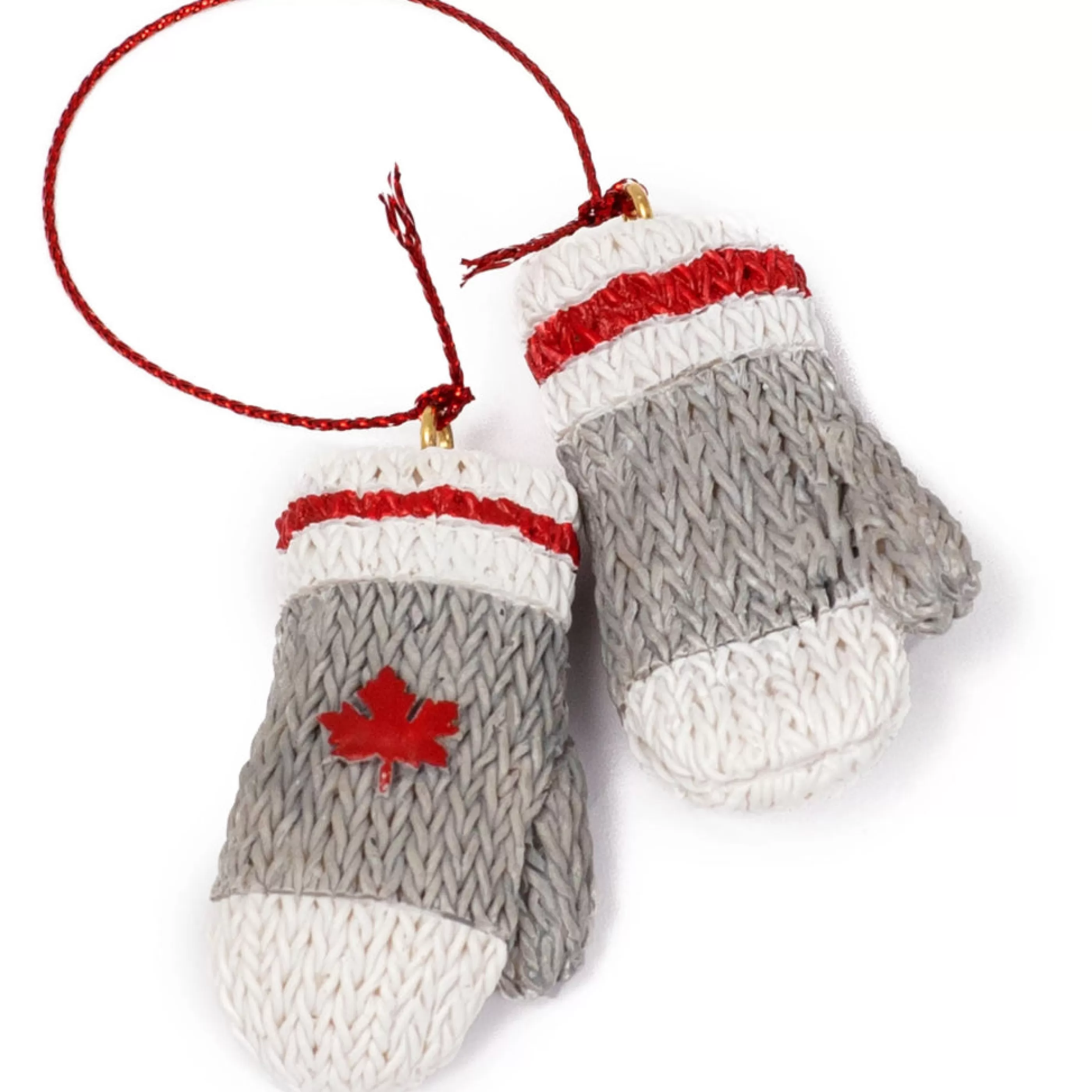 Main and Local Canadian Wool Mittens Ornament Clearance