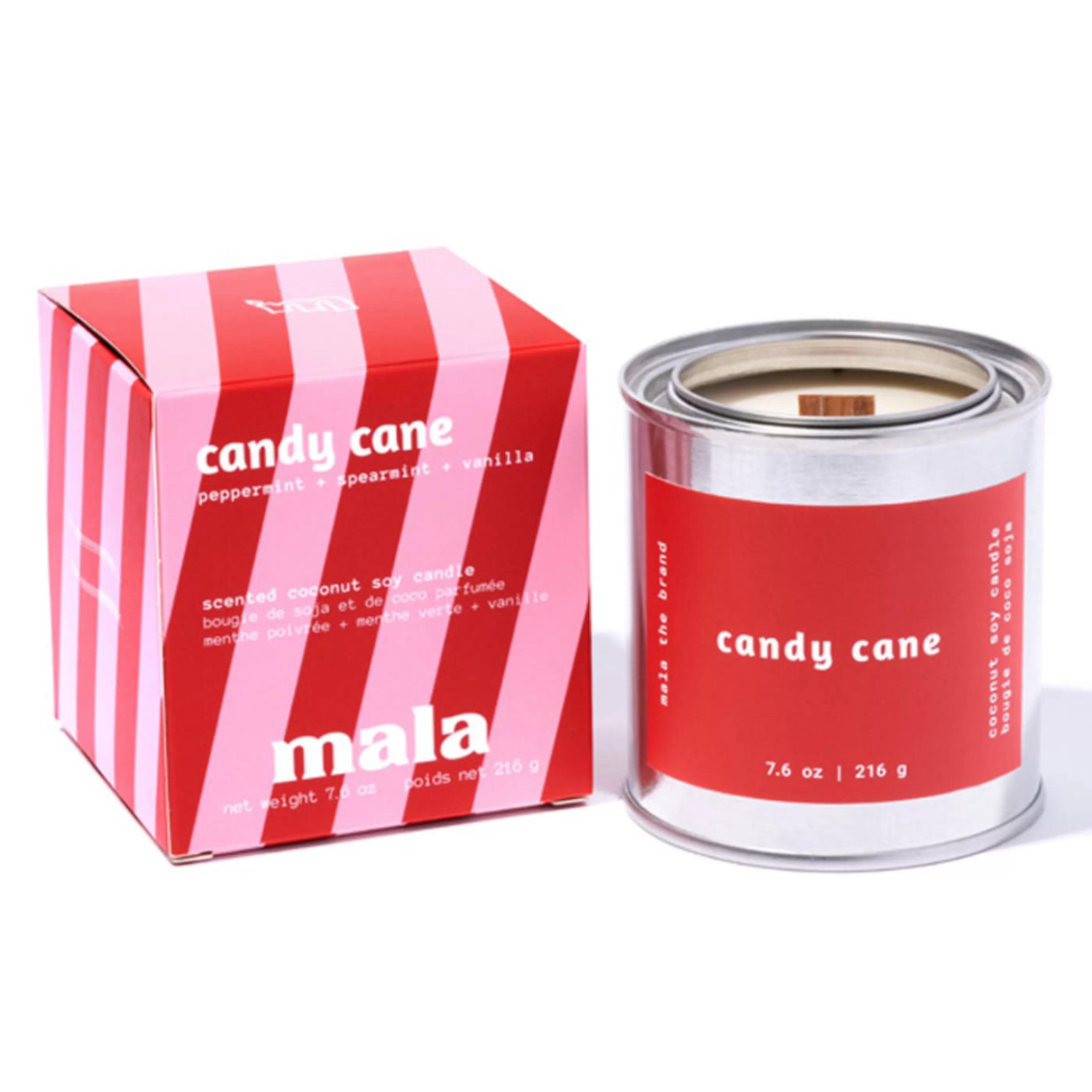 Mala The Brand Candles & Home Fragrances>Candy Cane Candle