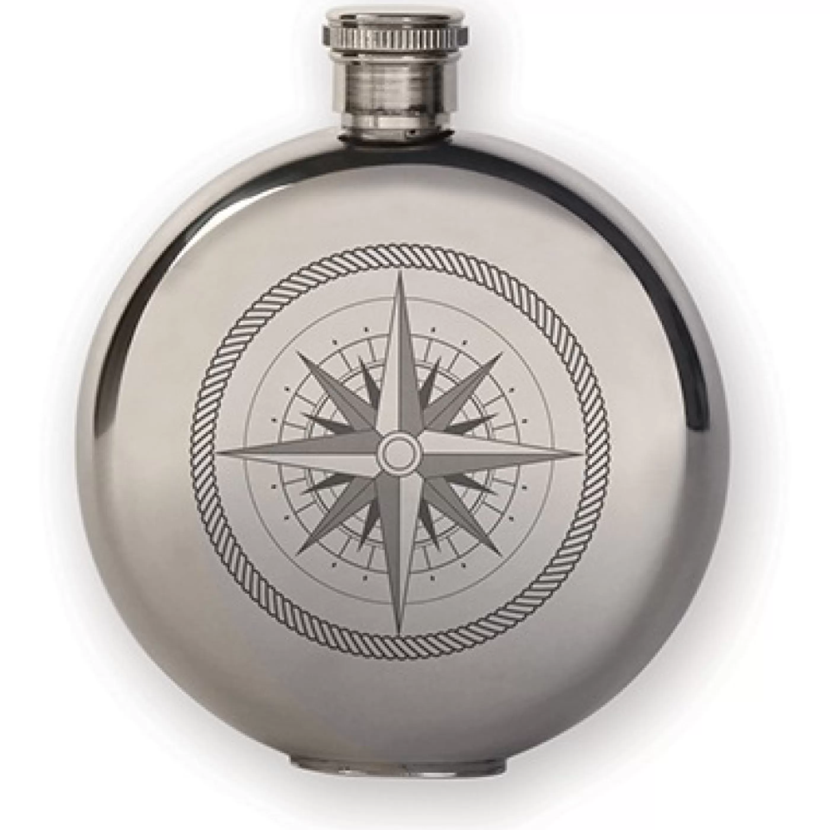 Kikkerland Barware>Canteen Flask Compass 5Oz.