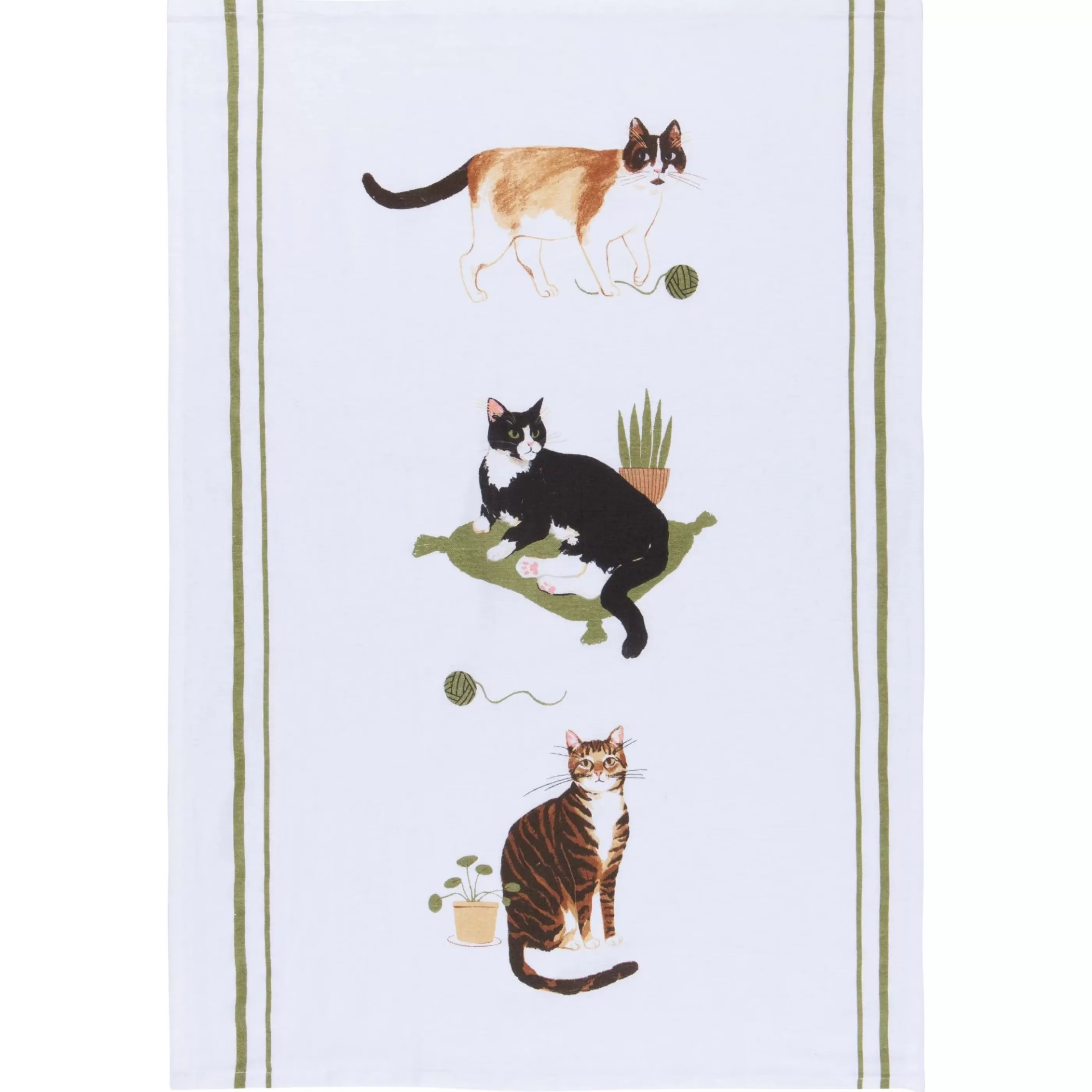 Danica Kitchen & Dining>Cat Collective Floursack Dishtowels Set Of 3