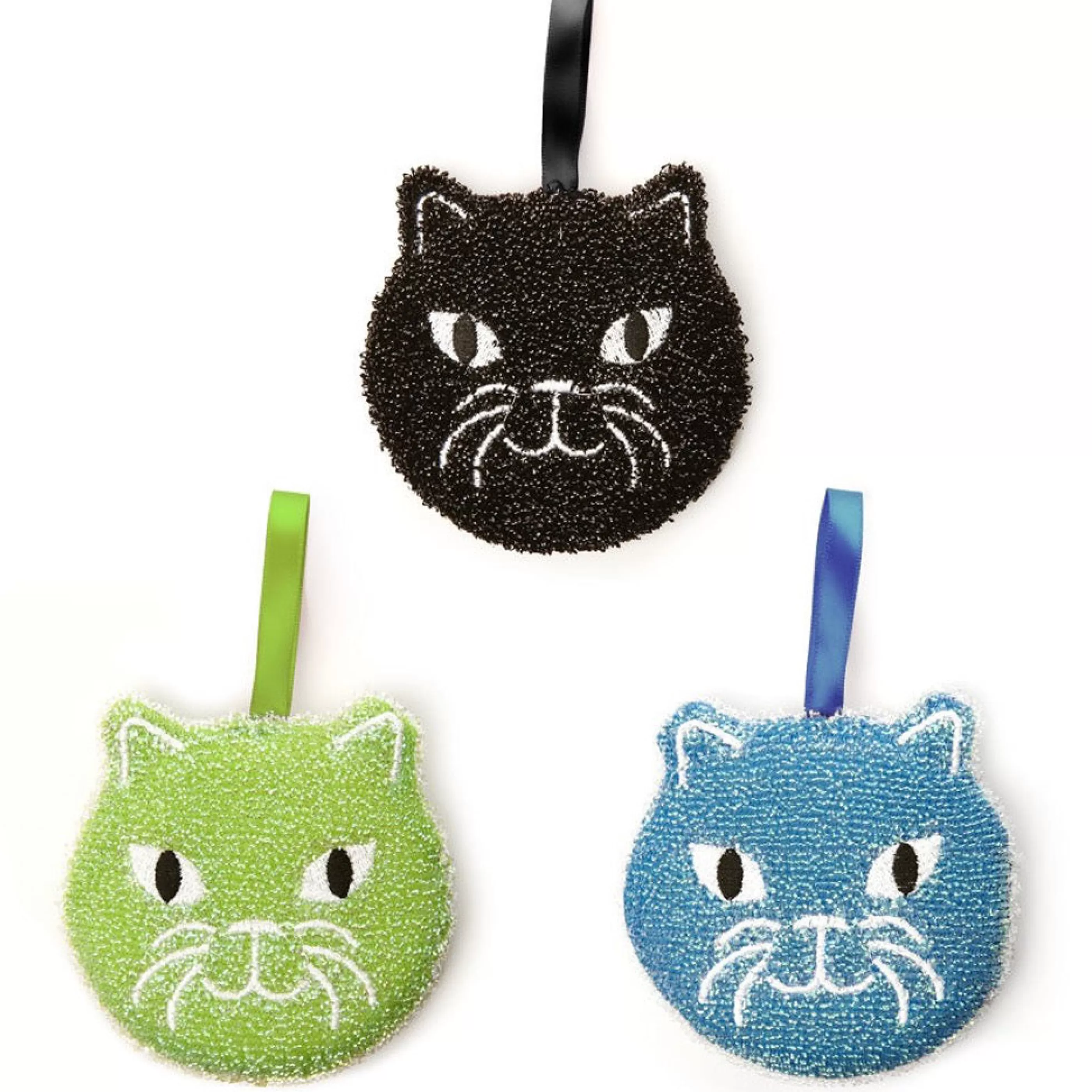 Kikkerland Kitchen & Dining>Cat Sponges Set Of 3