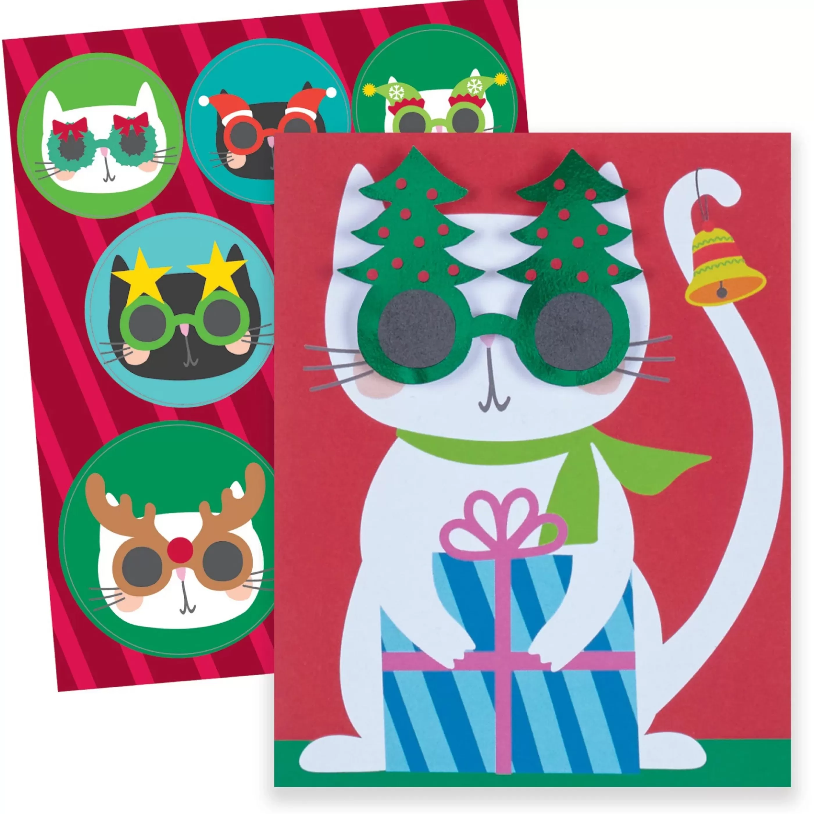 The Gift Wrap Company Catty For Christmas Boxed Holiday Cards New