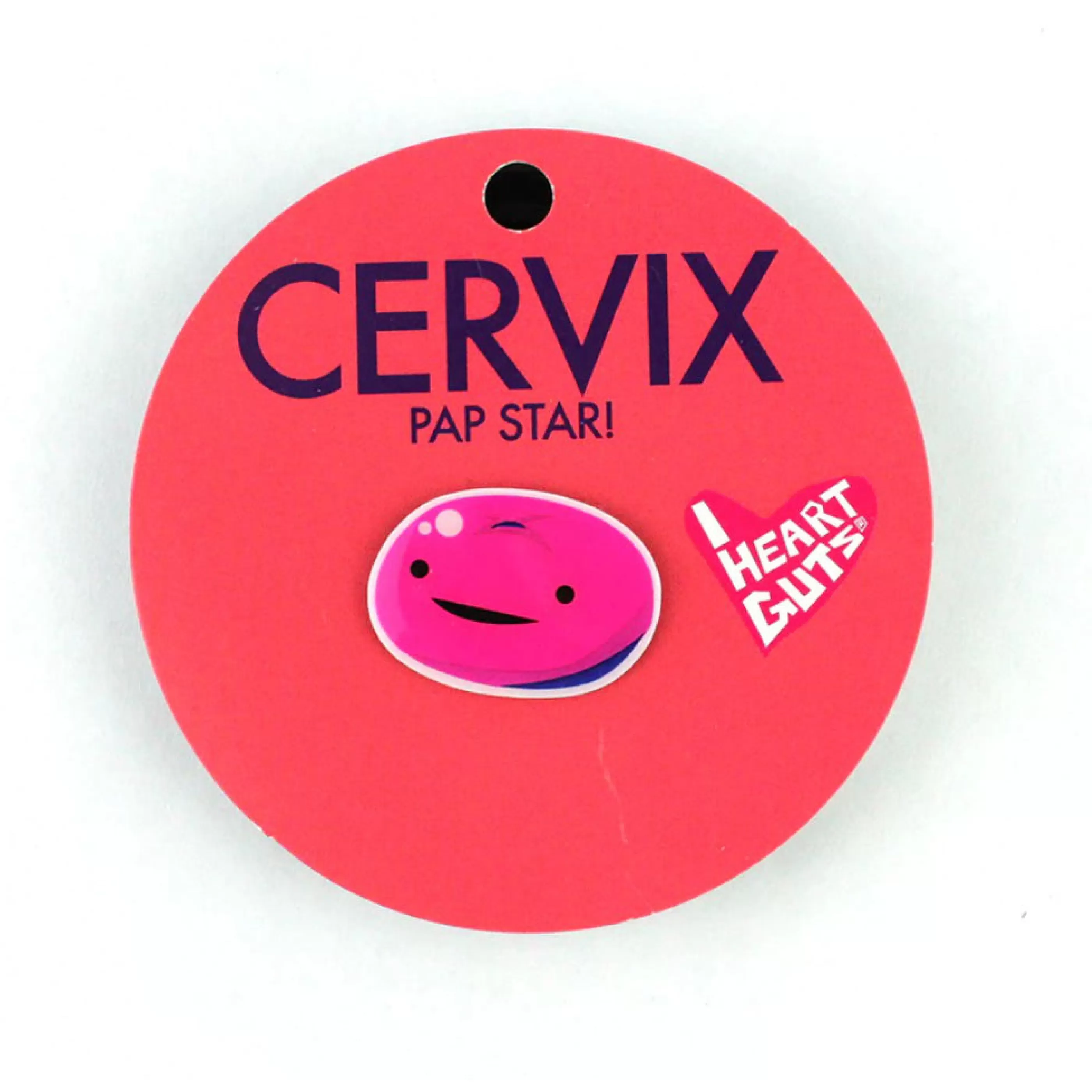 I Heart Guts Pins, Patches & Keychains>Cervix Lapel Pin