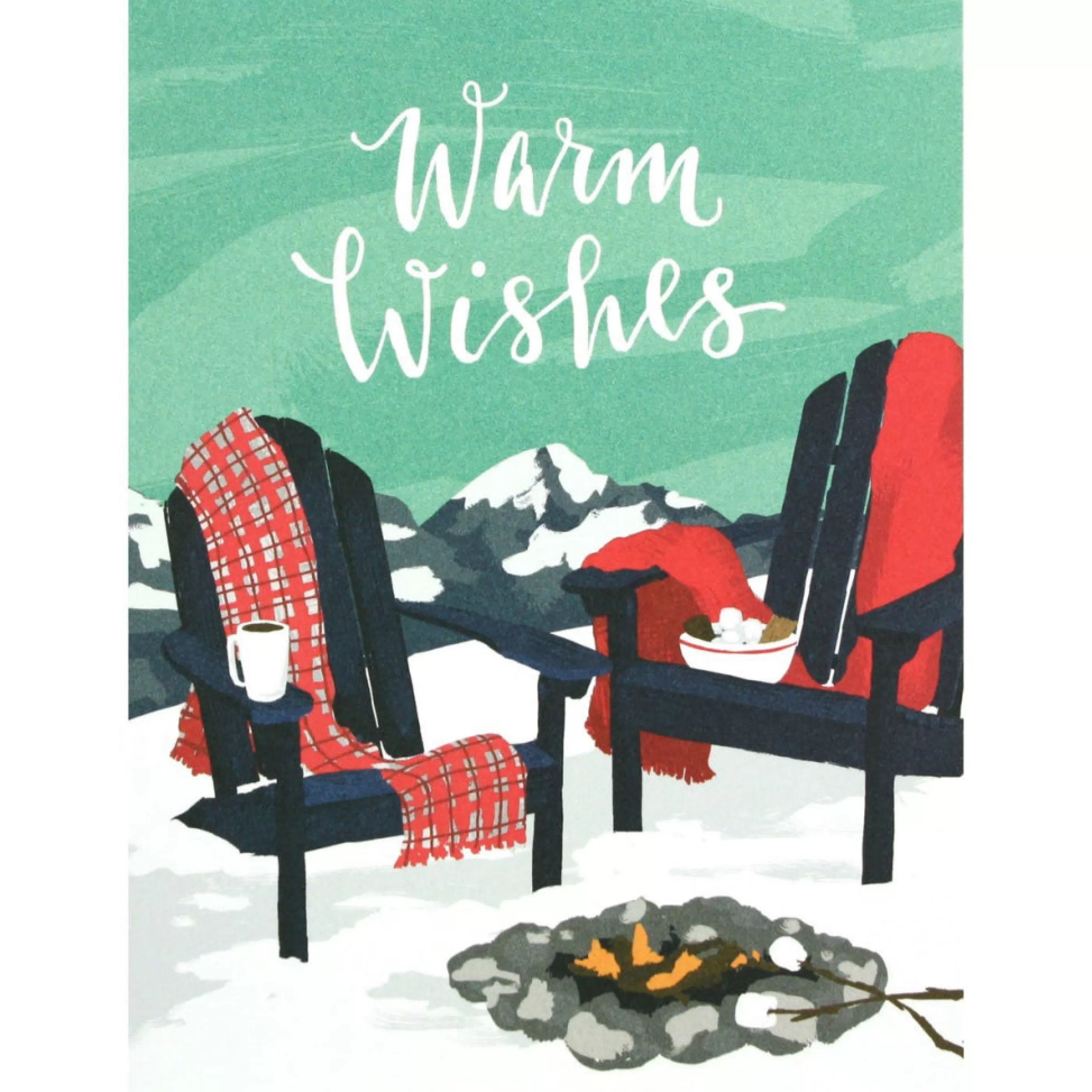 Smudge Ink Chairs By Campfire Holiday Card Discount