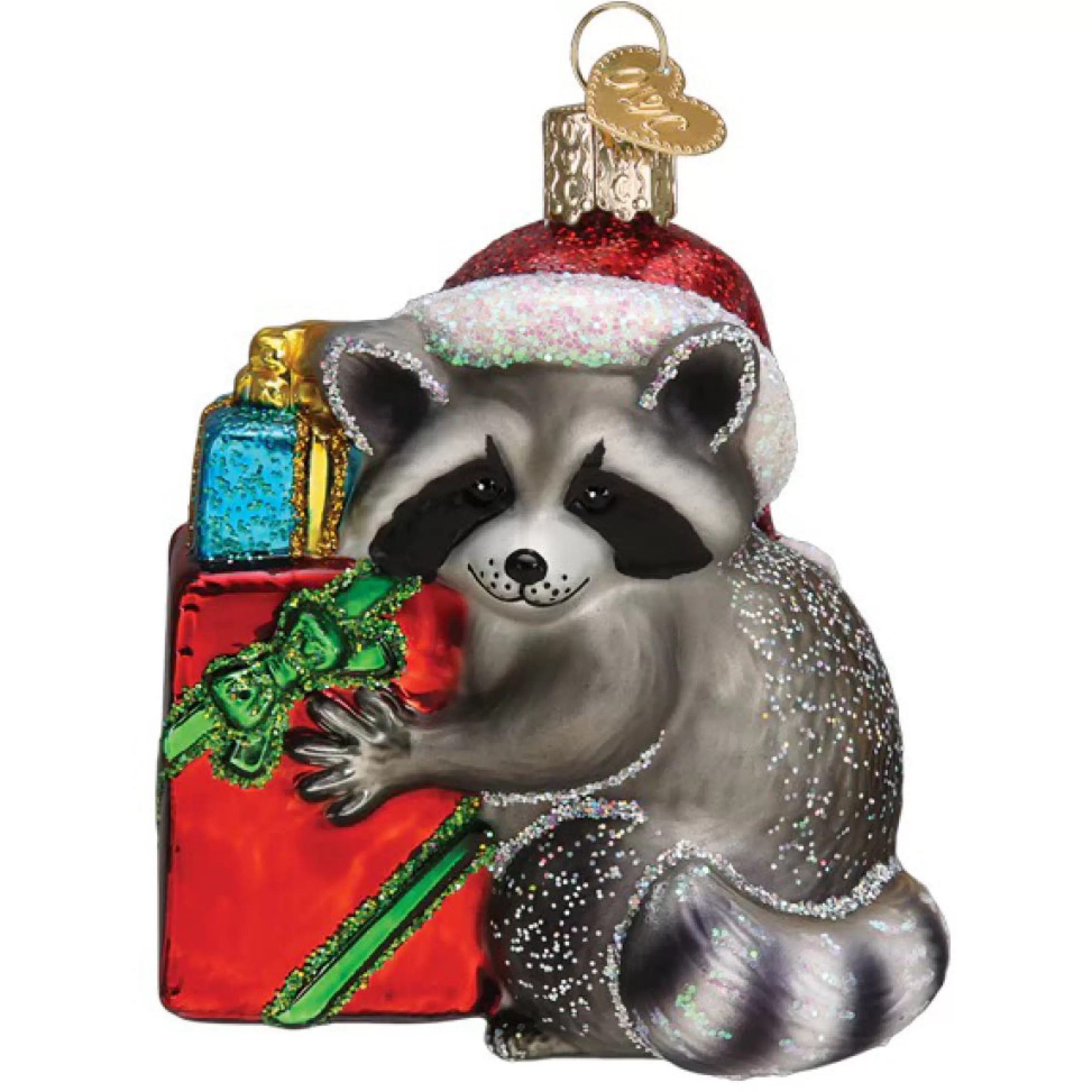 Old World Christmas Christmas Bandit Raccoon Ornament New