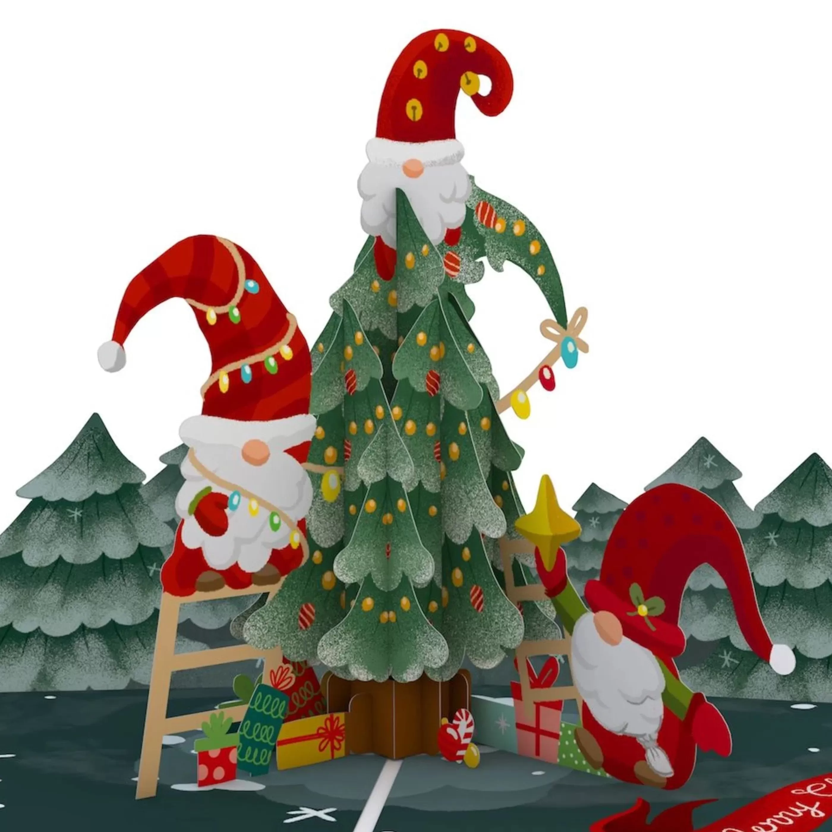 Lovepop Christmas Gnomes Pop-Up Card Outlet