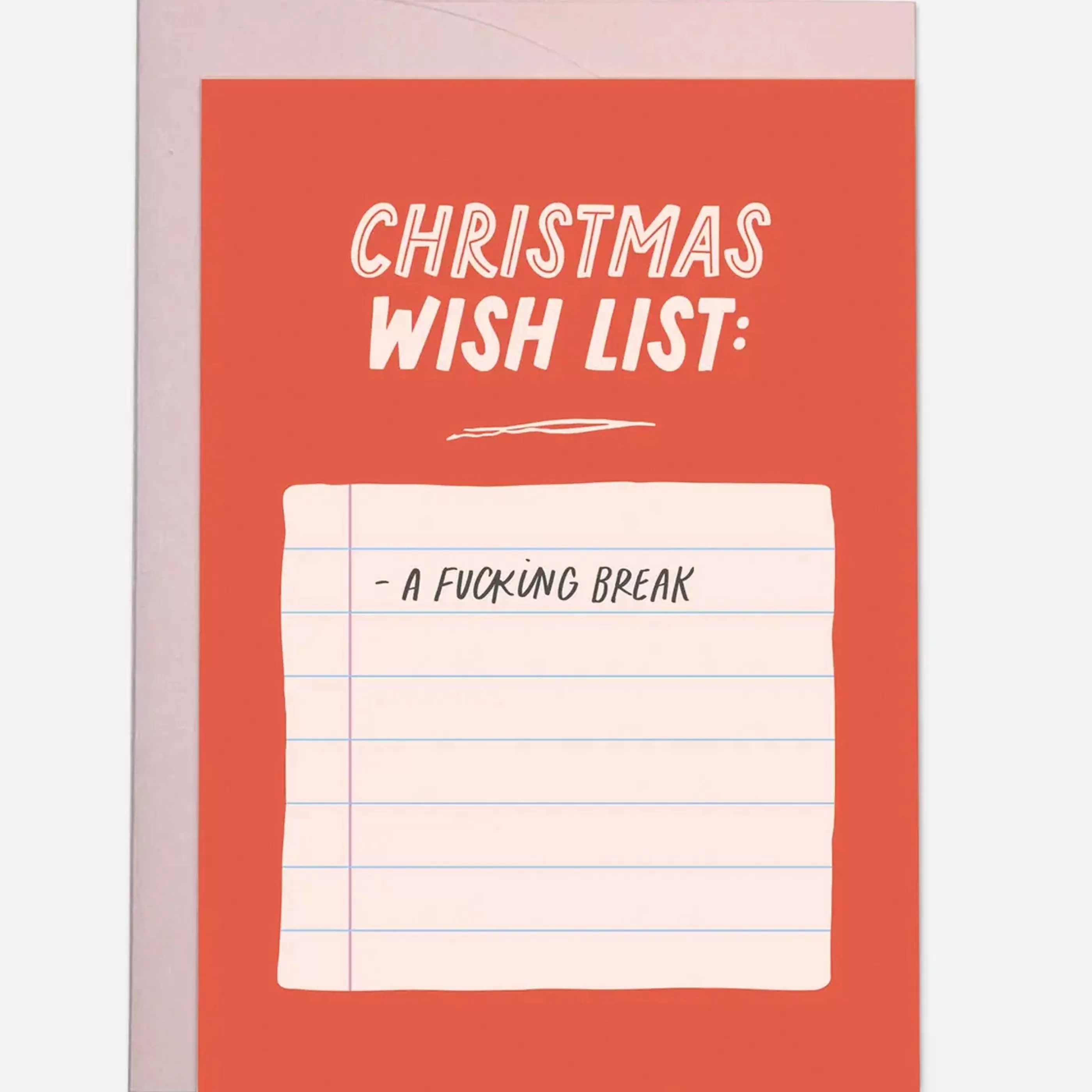 Kaart Blanche Christmas Wish List Card Discount