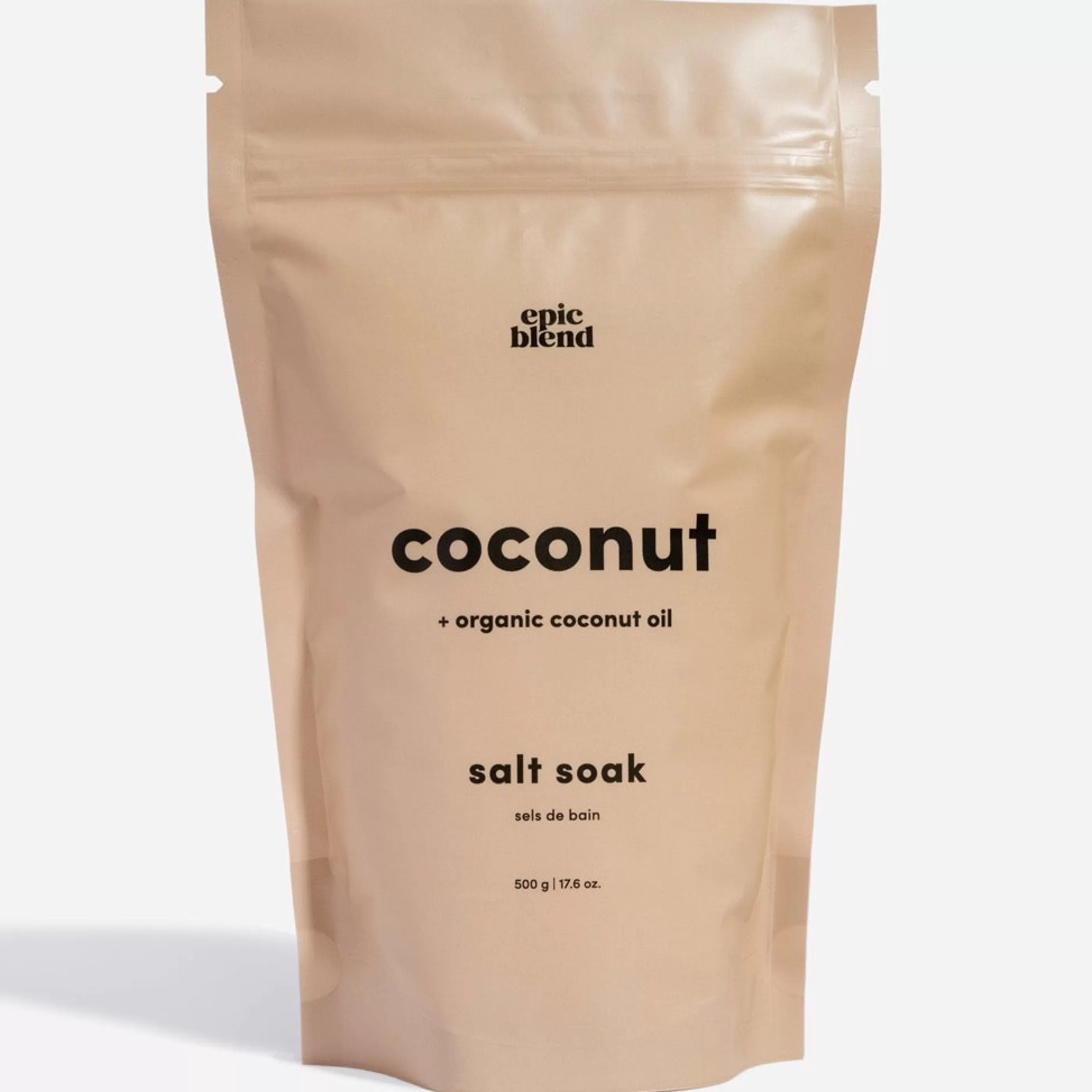 Epic Blend Bath & Shower>Coconut Bath Salt Soak 500G