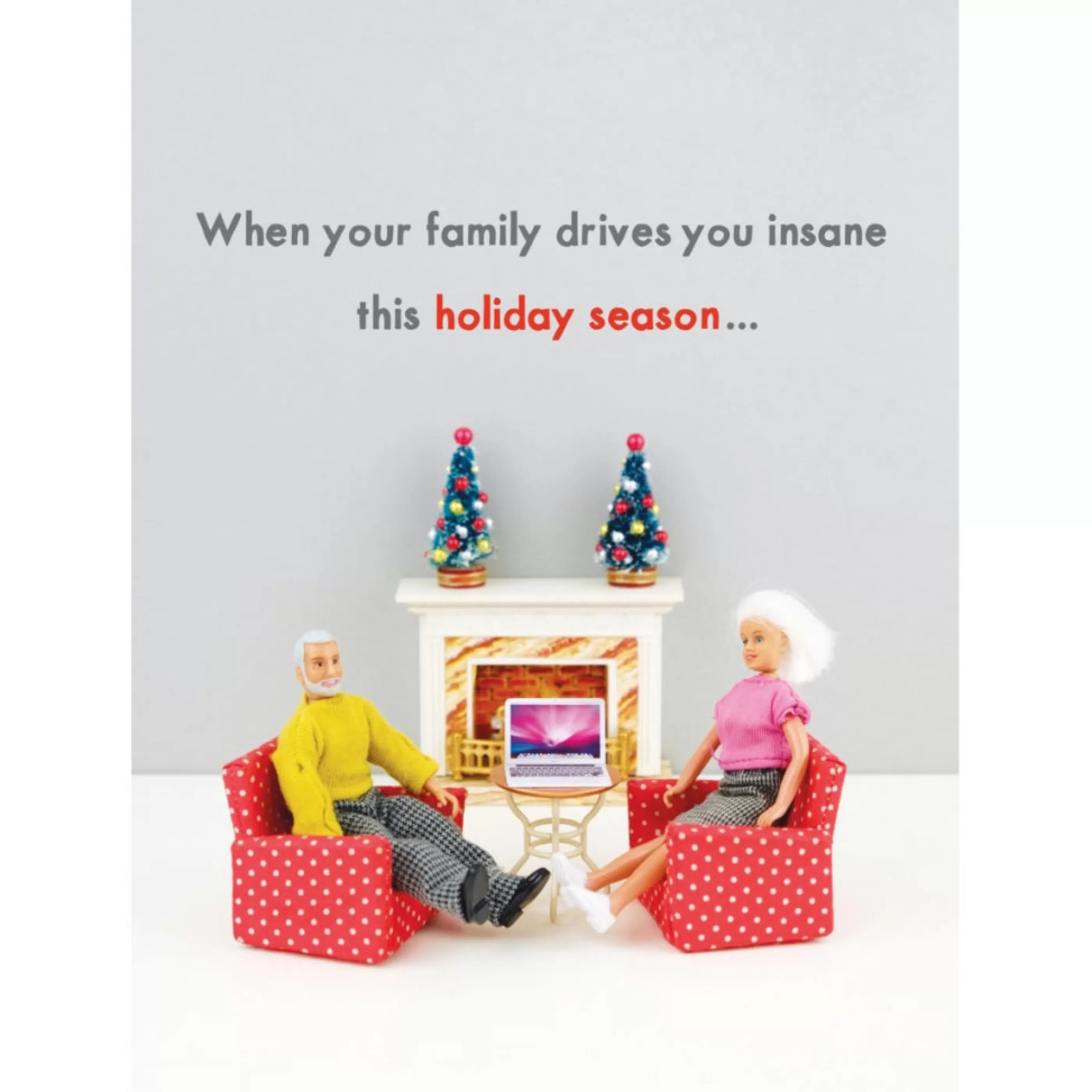 Bold and Bright Comfort & Joy Holiday Card Cheap