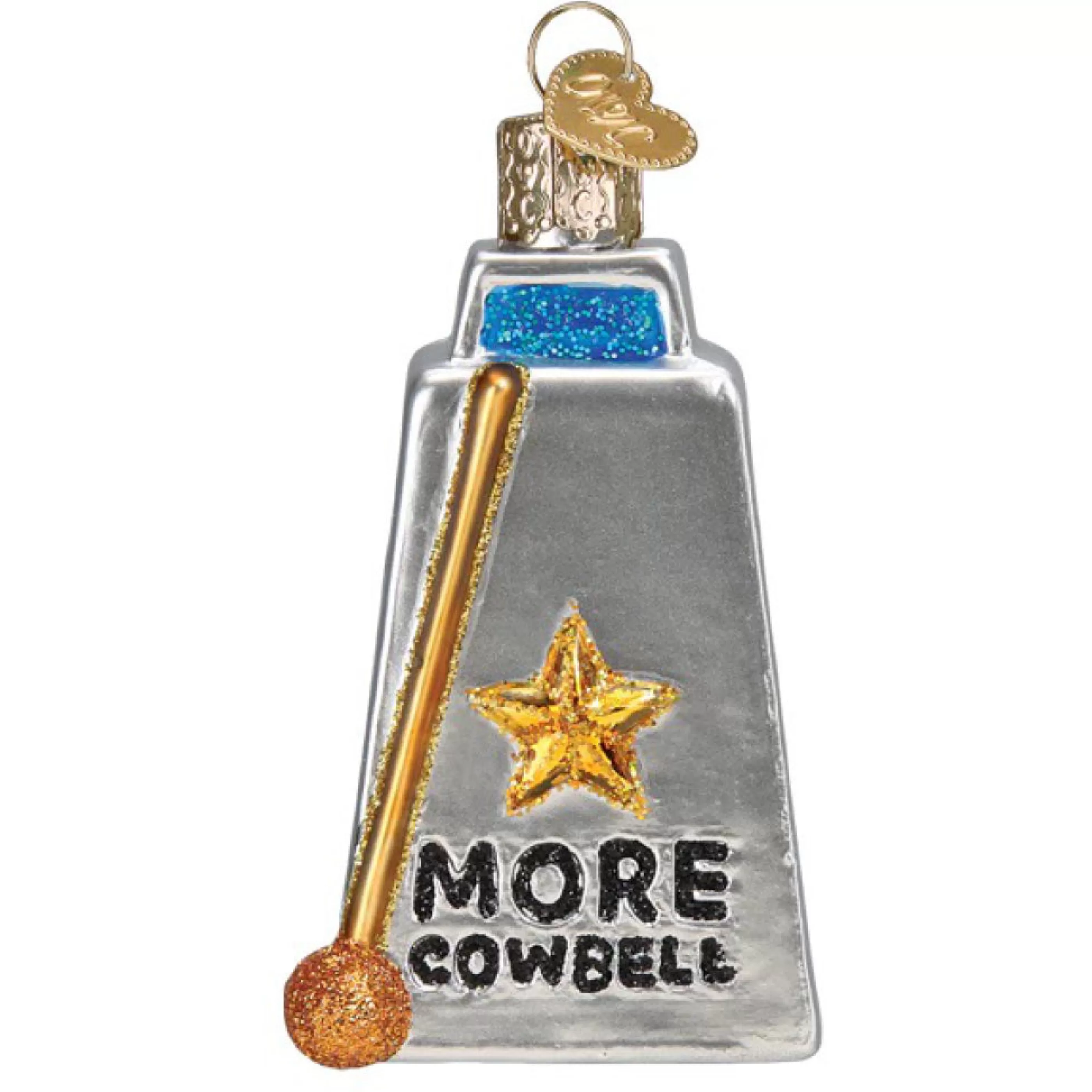 Old World Christmas Cowbell Ornament New