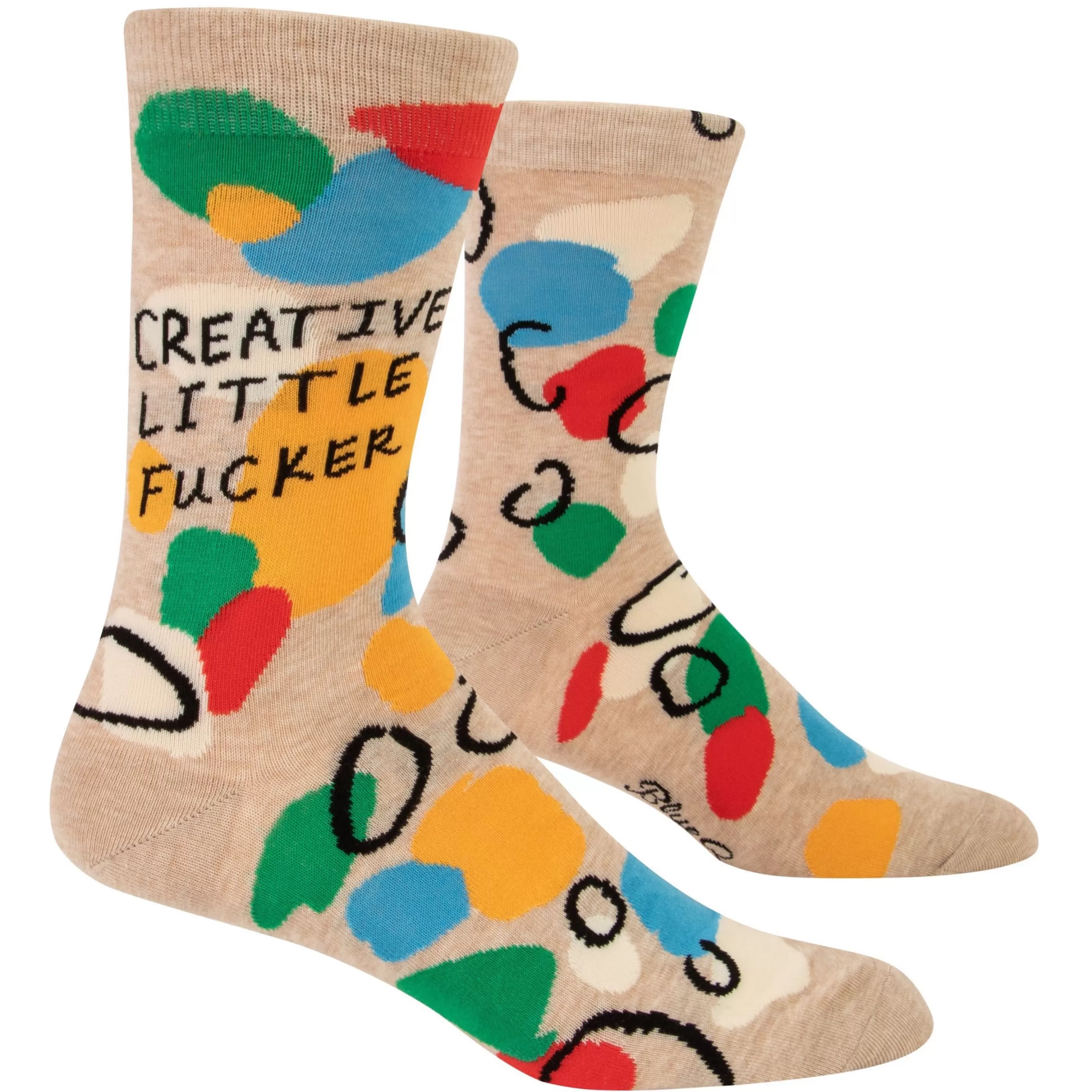 Blue Q Men's Socks>Creative Little Fucker Men's Crew Socks