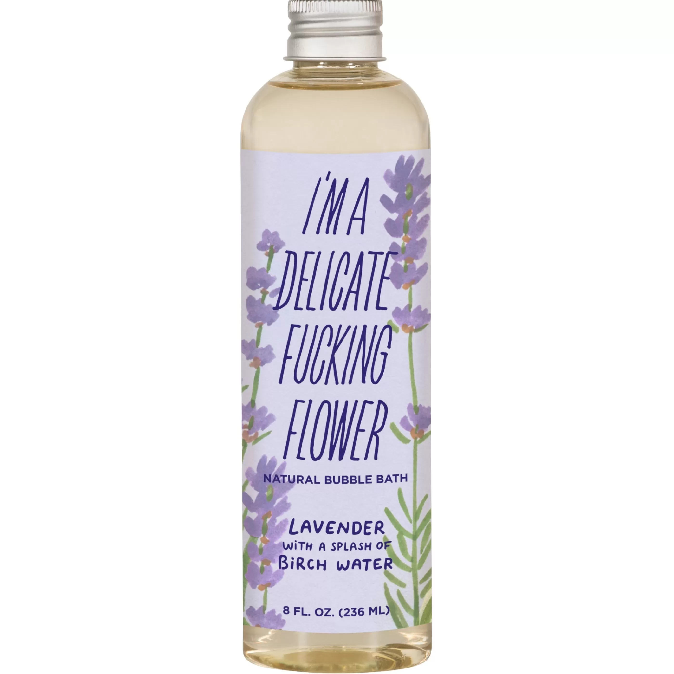 Blue Q Bath & Shower>Delicate Flower Lavender Birch Bubble Bath