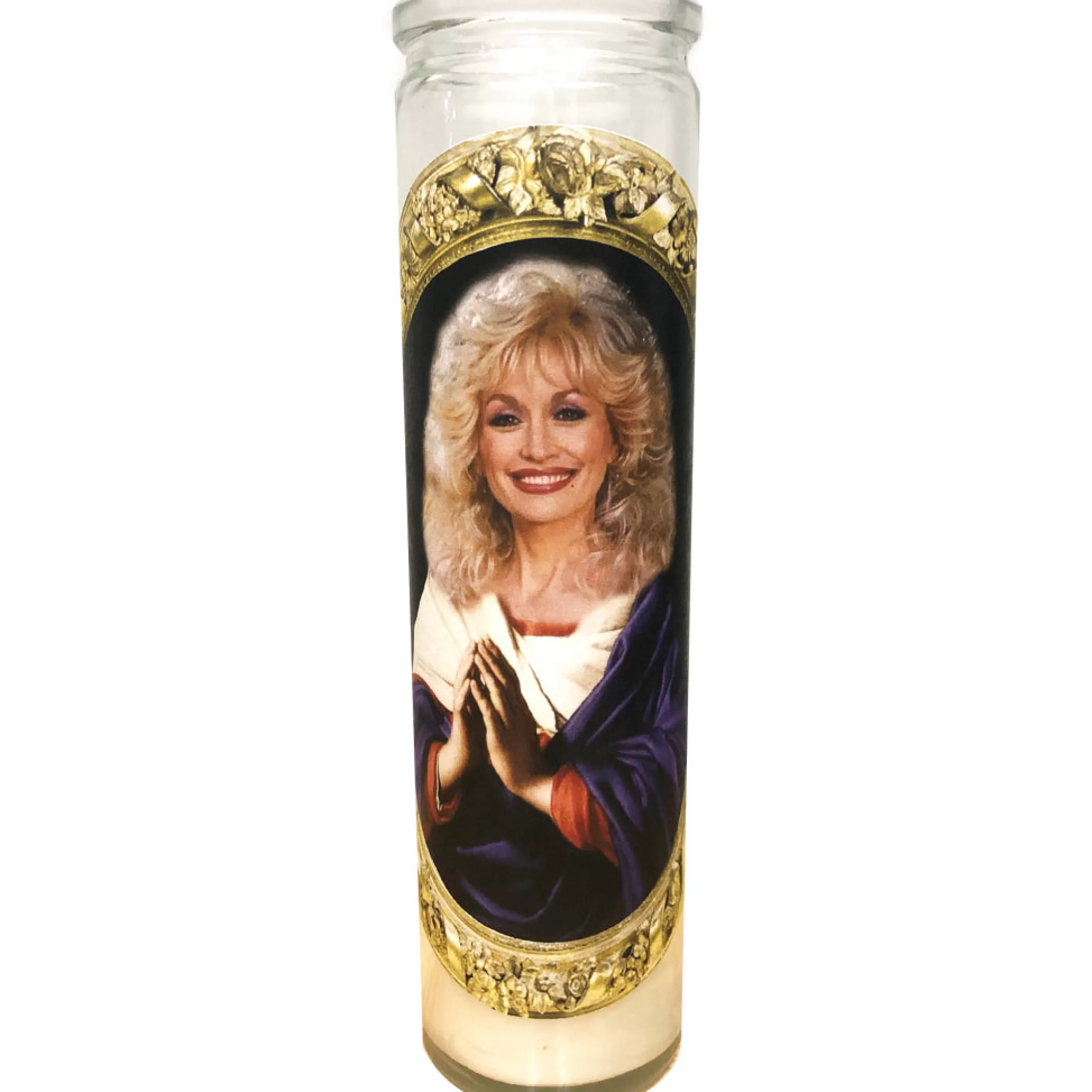 Shrine On Candles & Home Fragrances>Dolly Parton Celebrity Prayer Candle