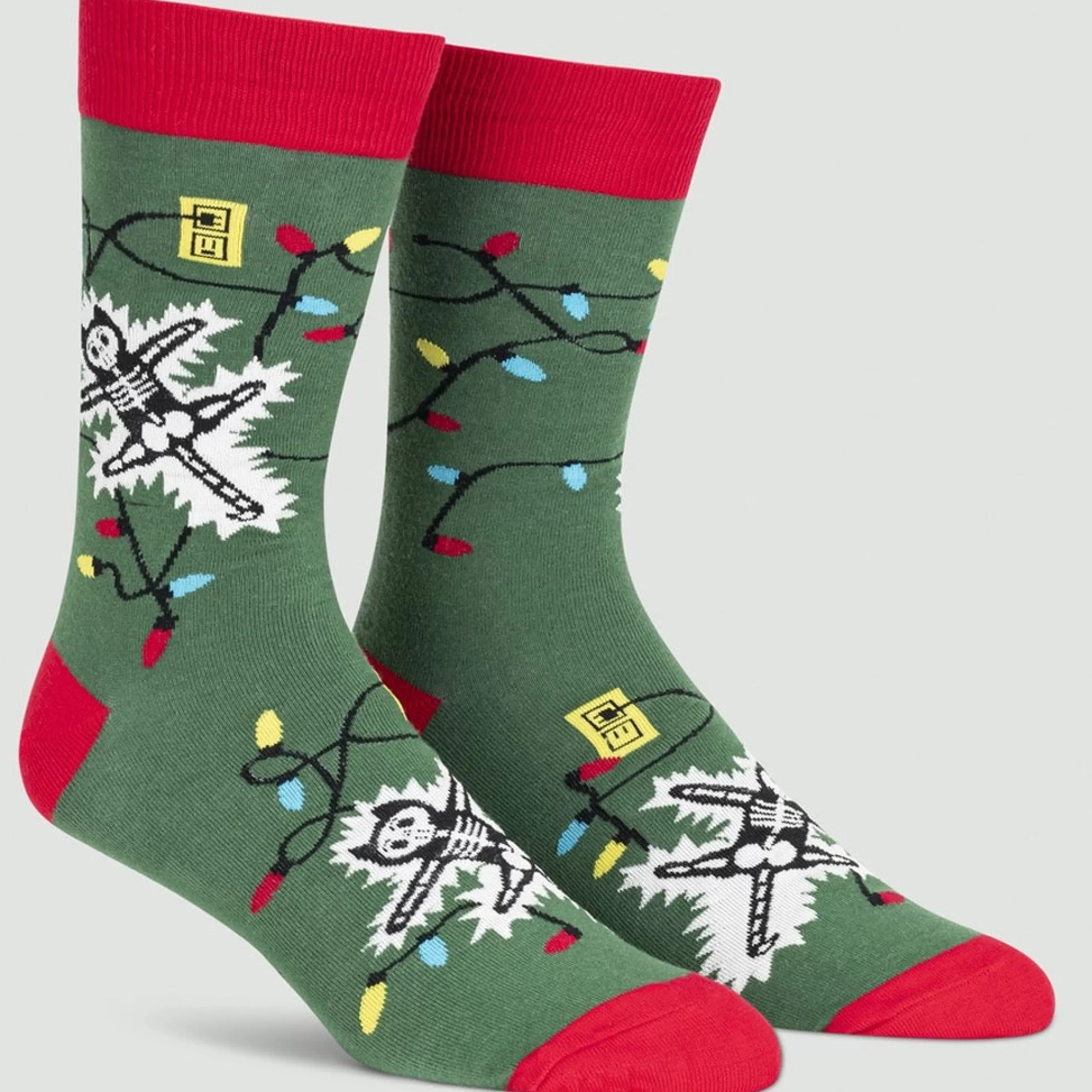 Sock It To Me Eating Light This Holiday Men's Crew Socks Discount