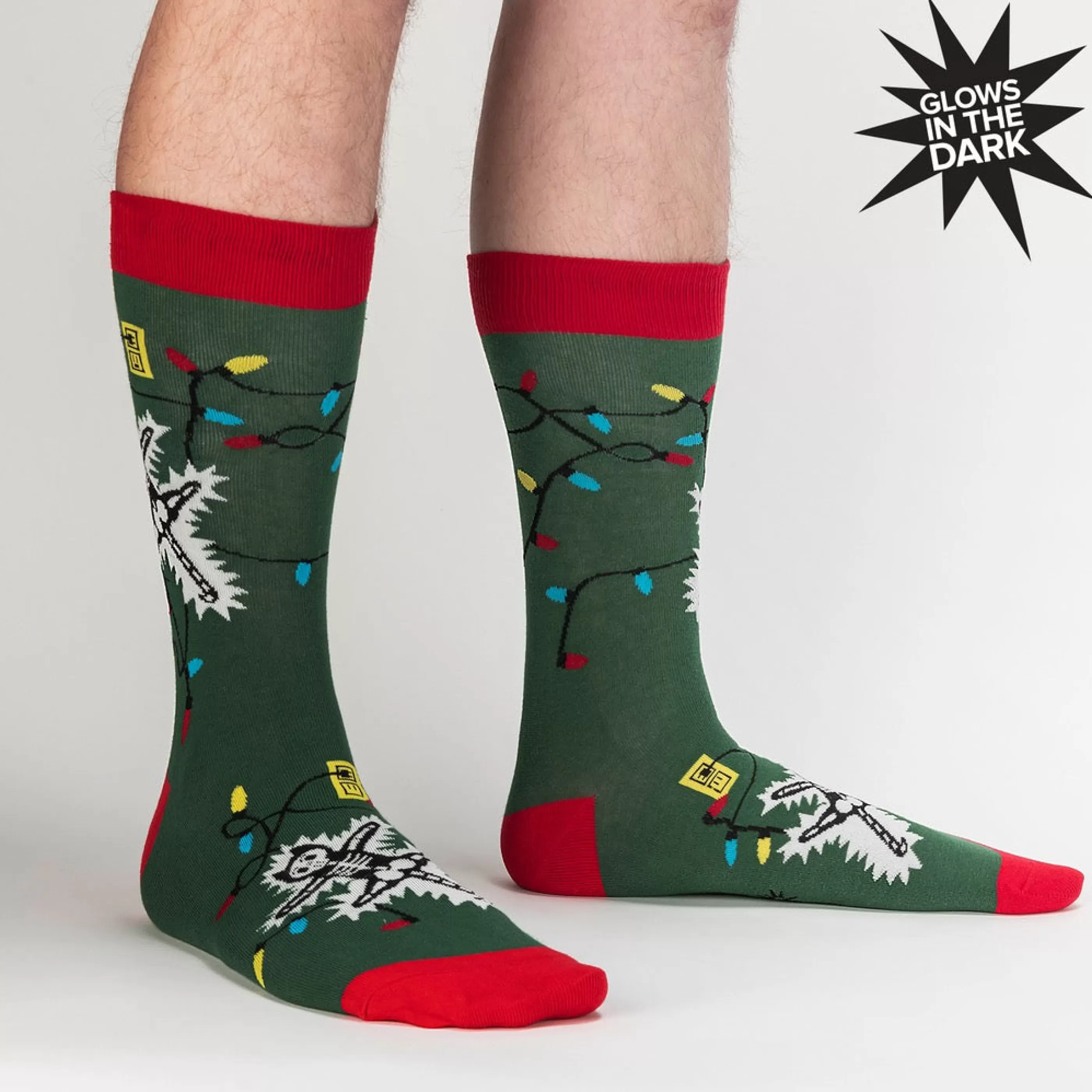 Sock It To Me Men's Socks>Eating Light This Holiday Men's Crew Socks