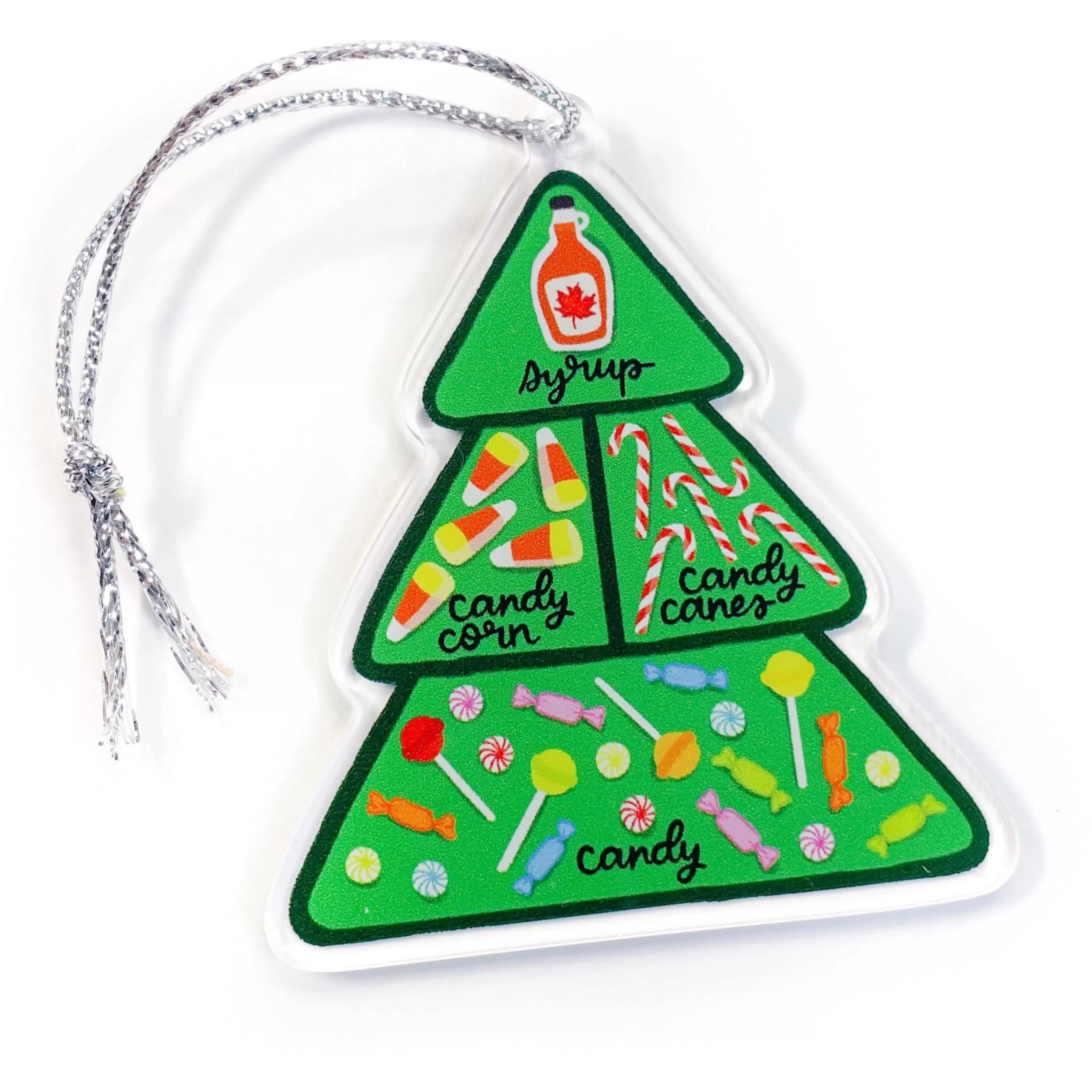 Grey Street Paper Elf Food Groups Ornament Fashion