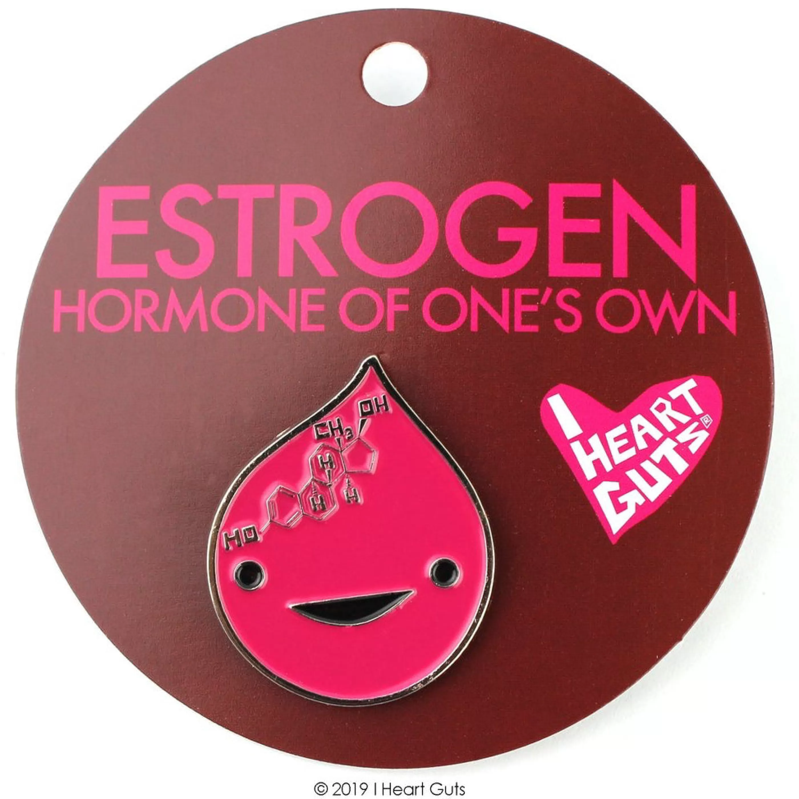 I Heart Guts Pins, Patches & Keychains>Estrogen Lapel Pin