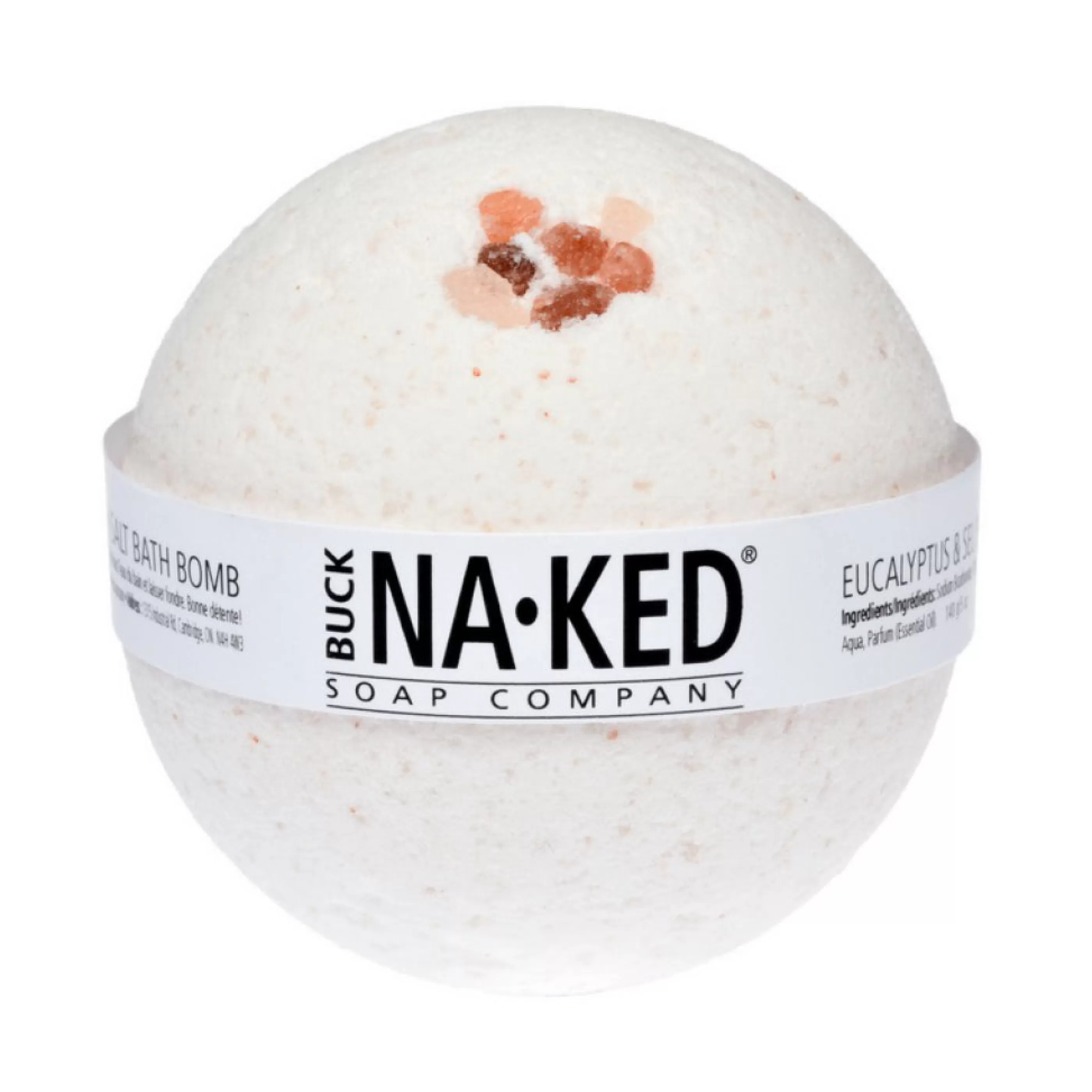 Buck Naked Soap Company Bath & Shower>Eucalyptus & Himalayan Salt Bath Bomb