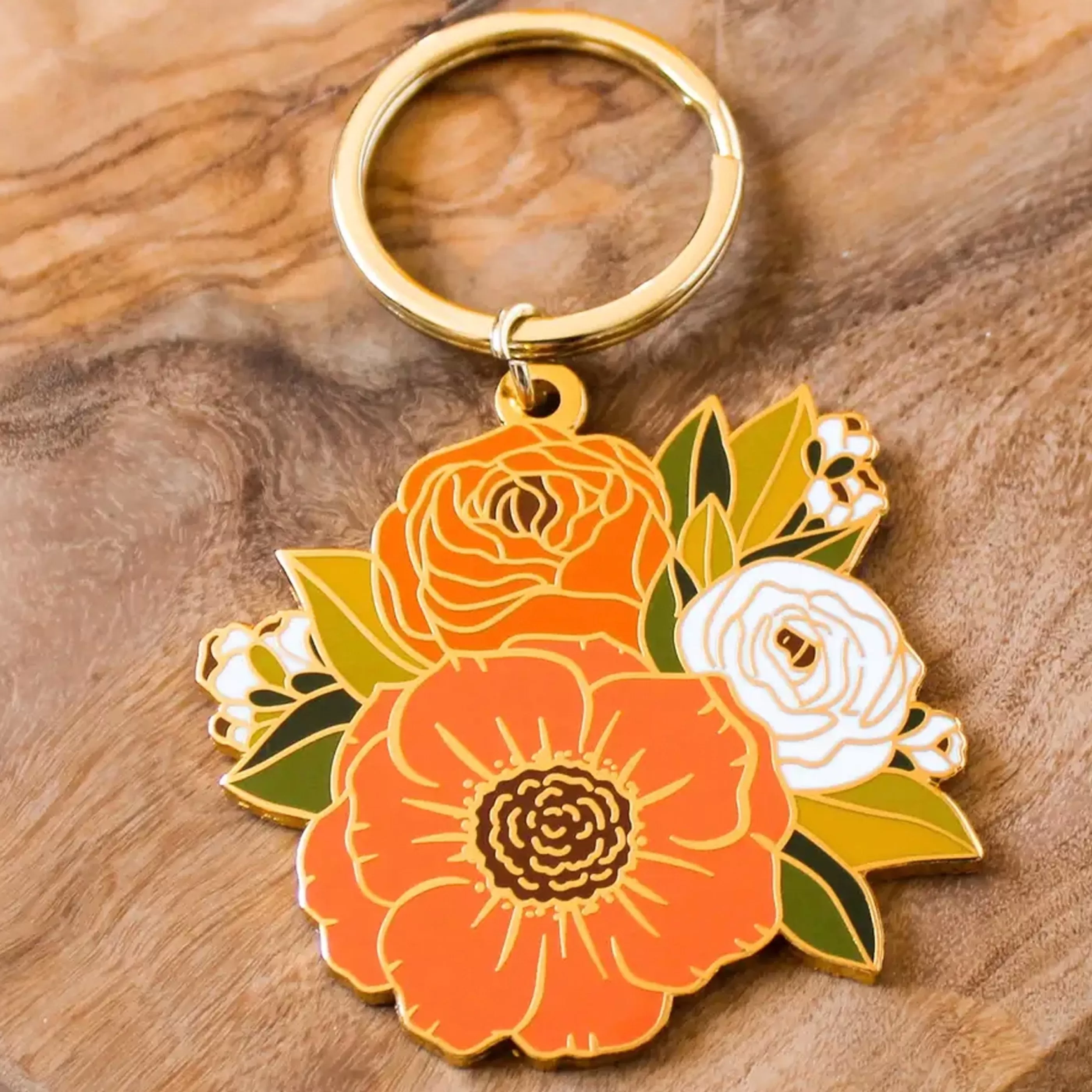 Elyse Breanne Design Pins, Patches & Keychains>Fall Bouquet Keychain