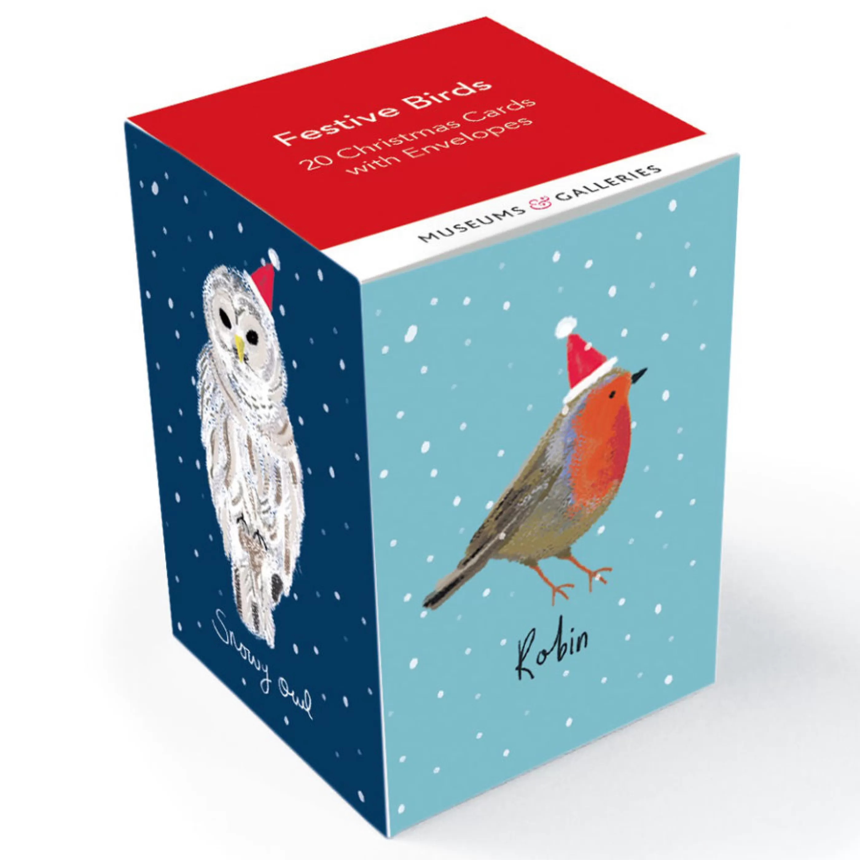 Museums & Galleries Festive Birds Cube Box Holiday Cards Flash Sale