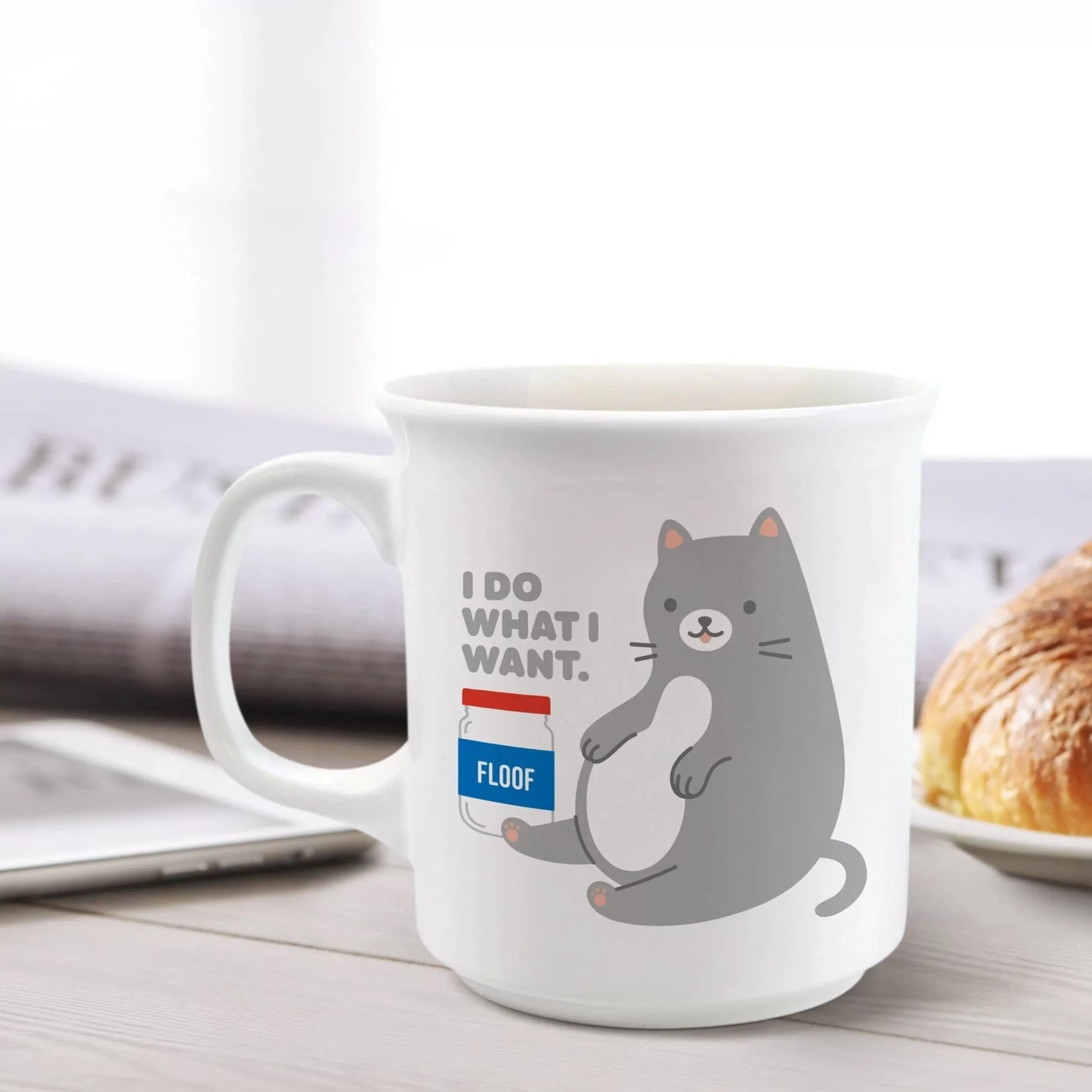 Fred & Friends Mugs>Floof Cat Say Anything Mug