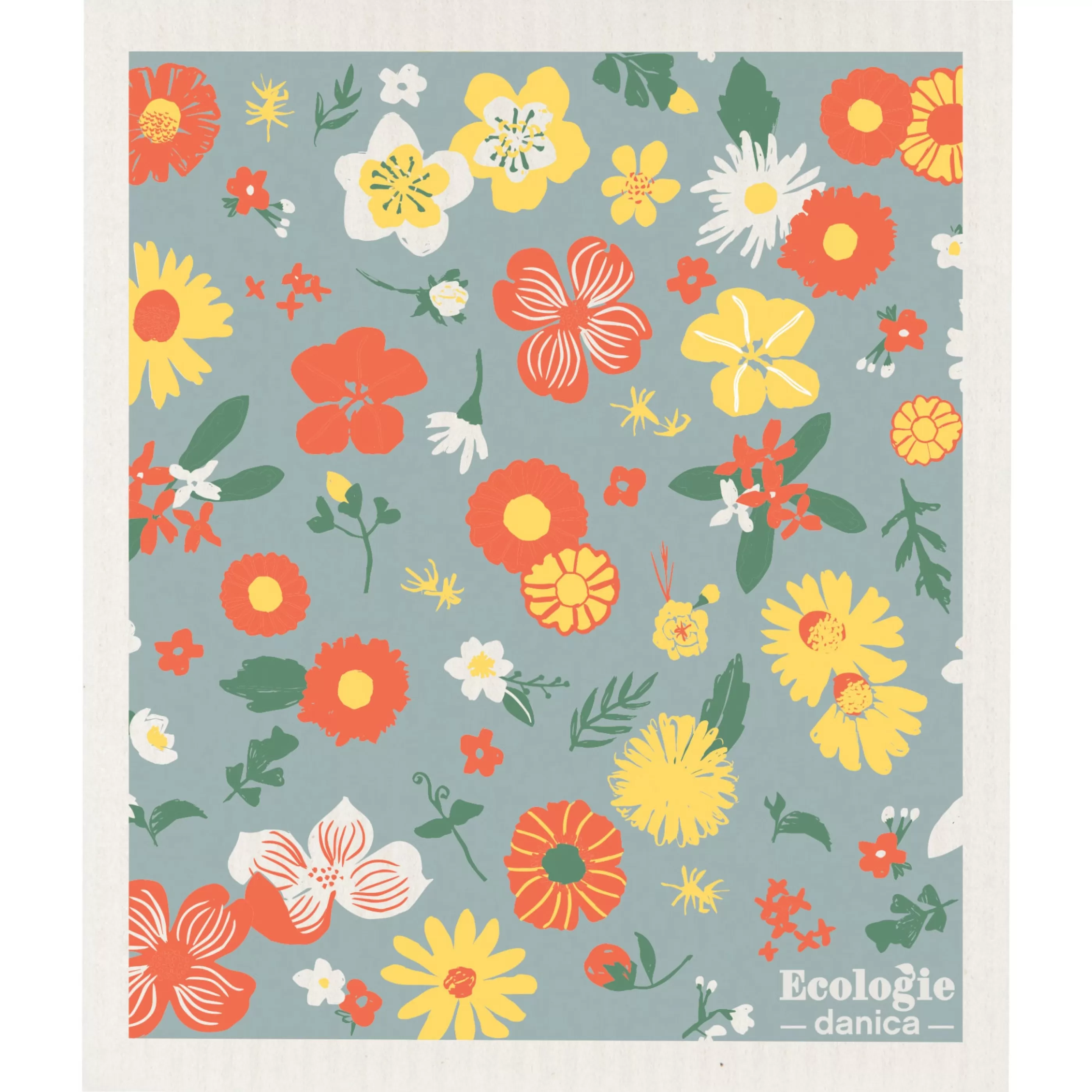 Danica Kitchen & Dining>Flowers Of The Month Swedish Sponge Cloth