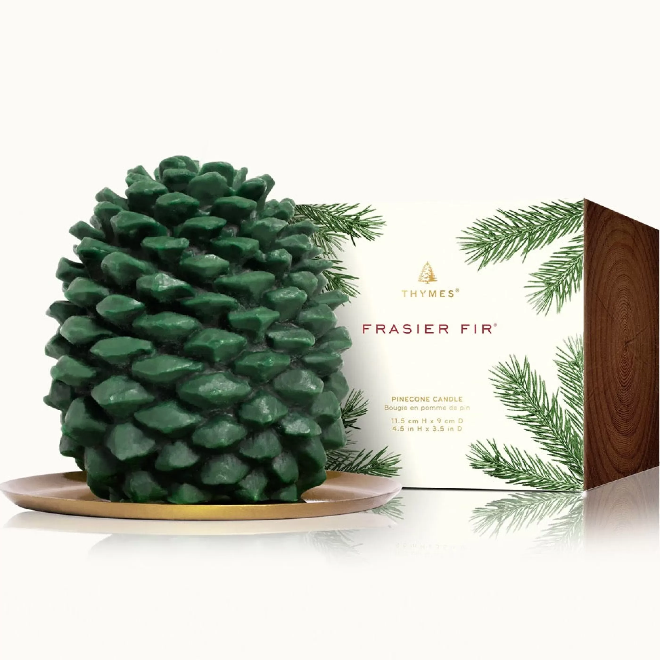 Thymes Candles & Home Fragrances>Frasier Fir Petite Molded Pinecone Candle