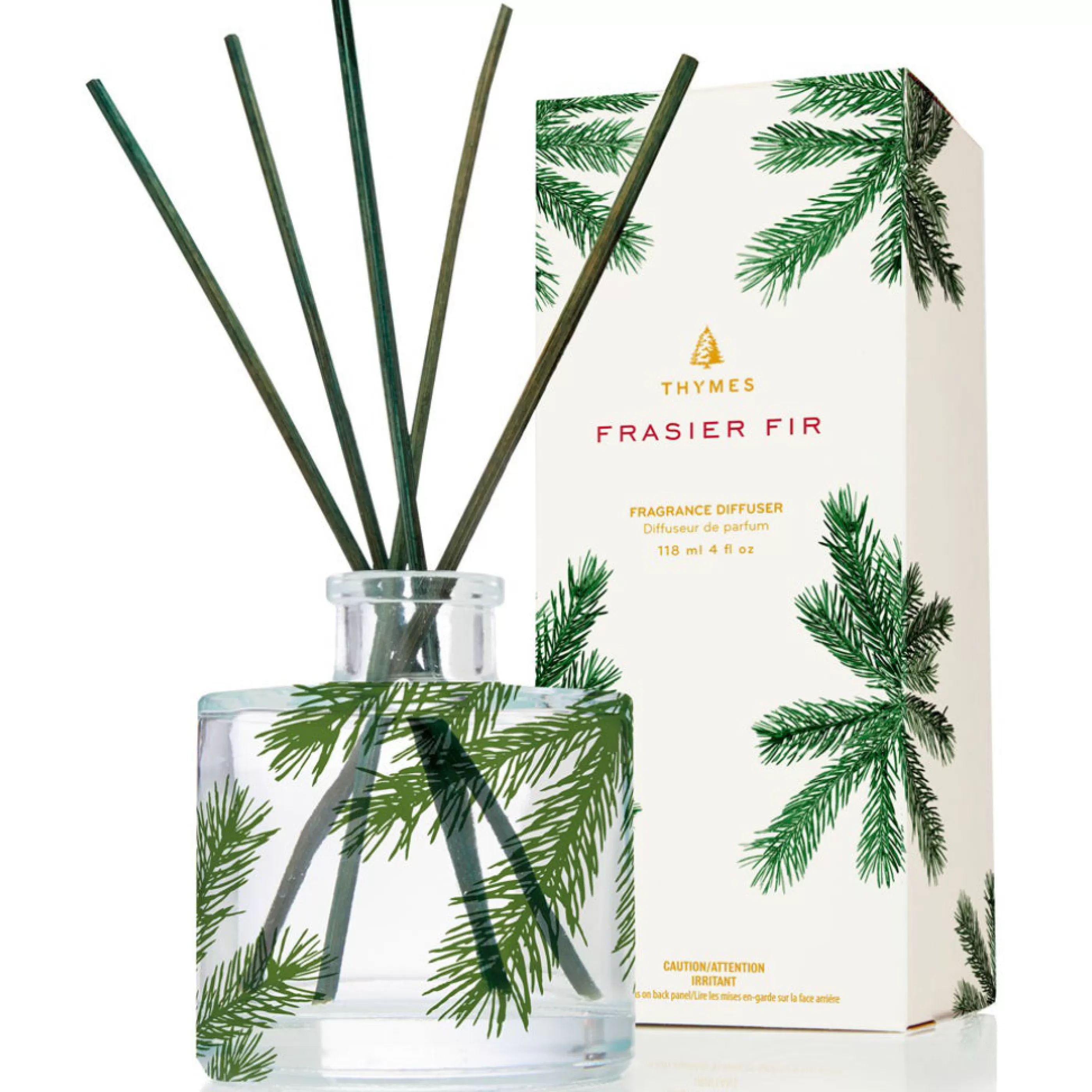 Thymes Candles & Home Fragrances>Frasier Fir Petite Reed Diffuser Pine Needle Design