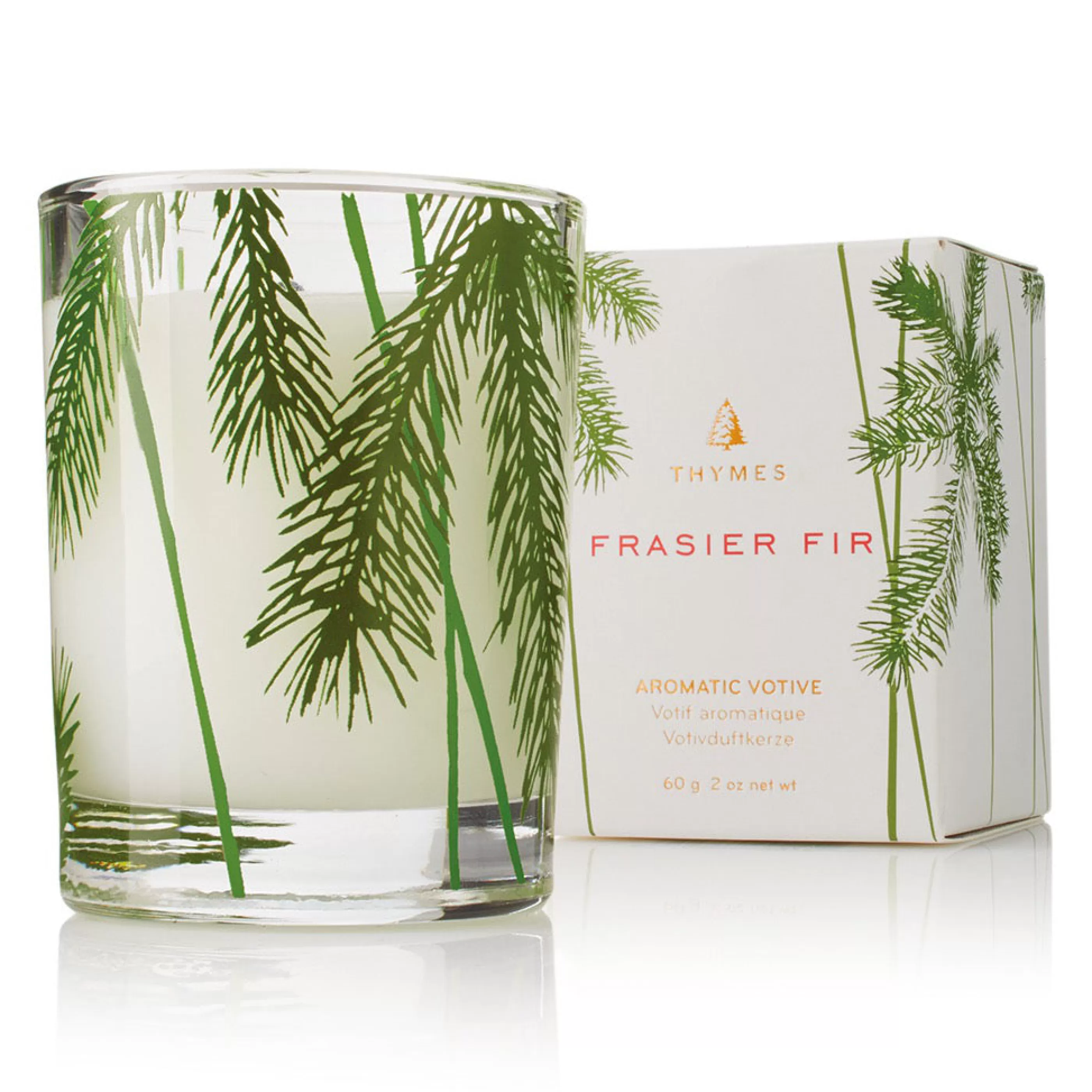 Thymes Candles & Home Fragrances>Frasier Fir Votive Candle Pine Needle