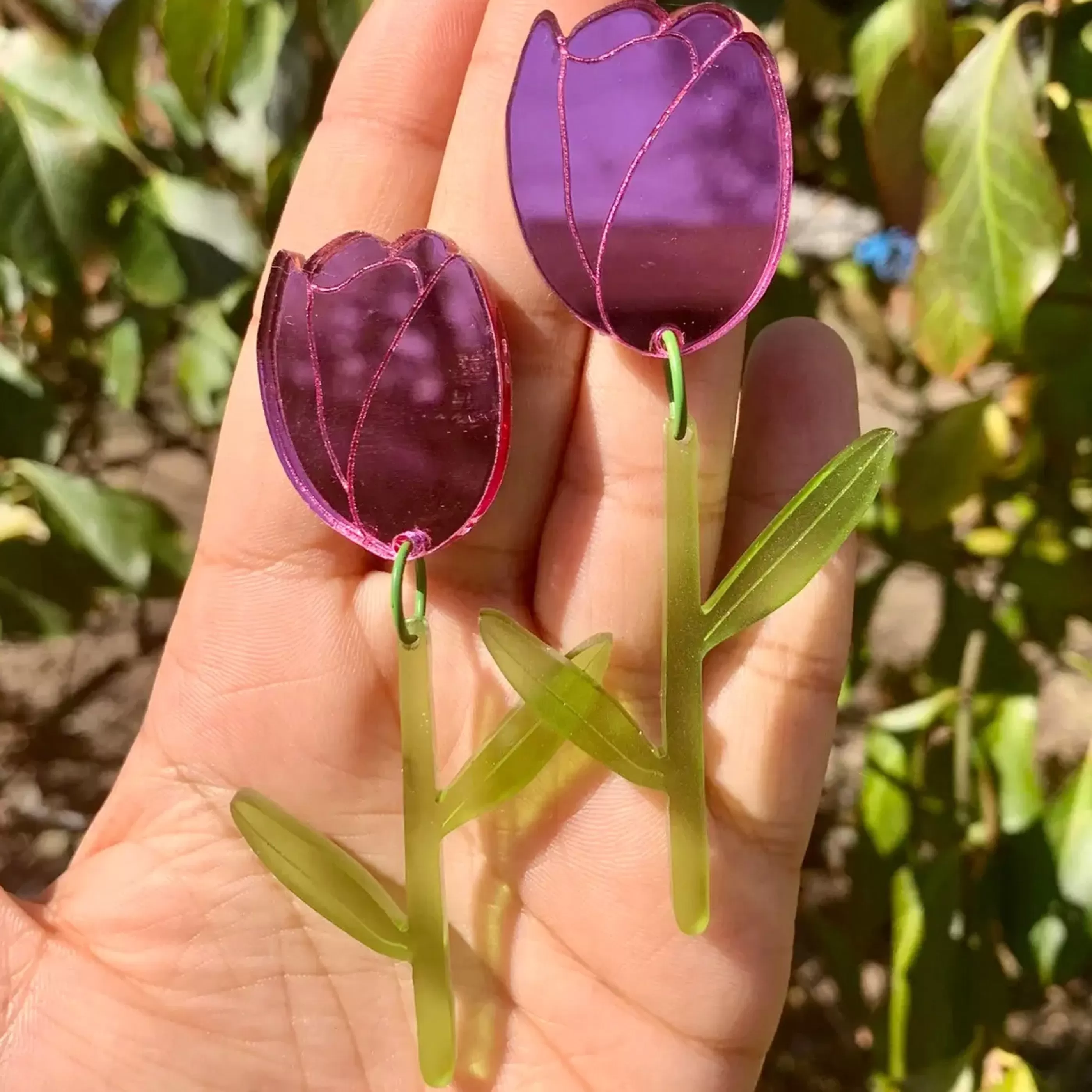 Not Picasso Jewellery>From The Garden Tulip Earrings